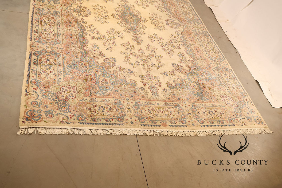 Kirmin Pattern Large Hand Tied 11' x 18' Fringed Area Rug