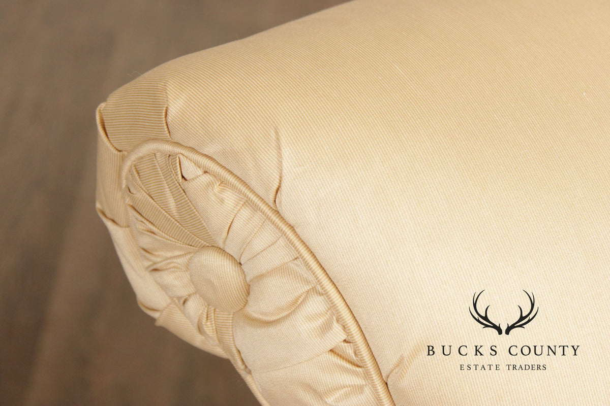 Century Furniture Pair of Upholstered Slipper Chairs