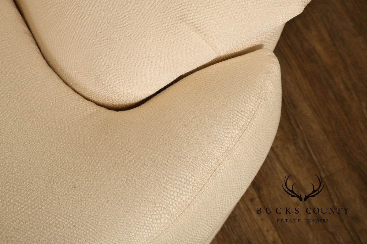 Thayer Coggin Post Modern Curved Sectional Sofa