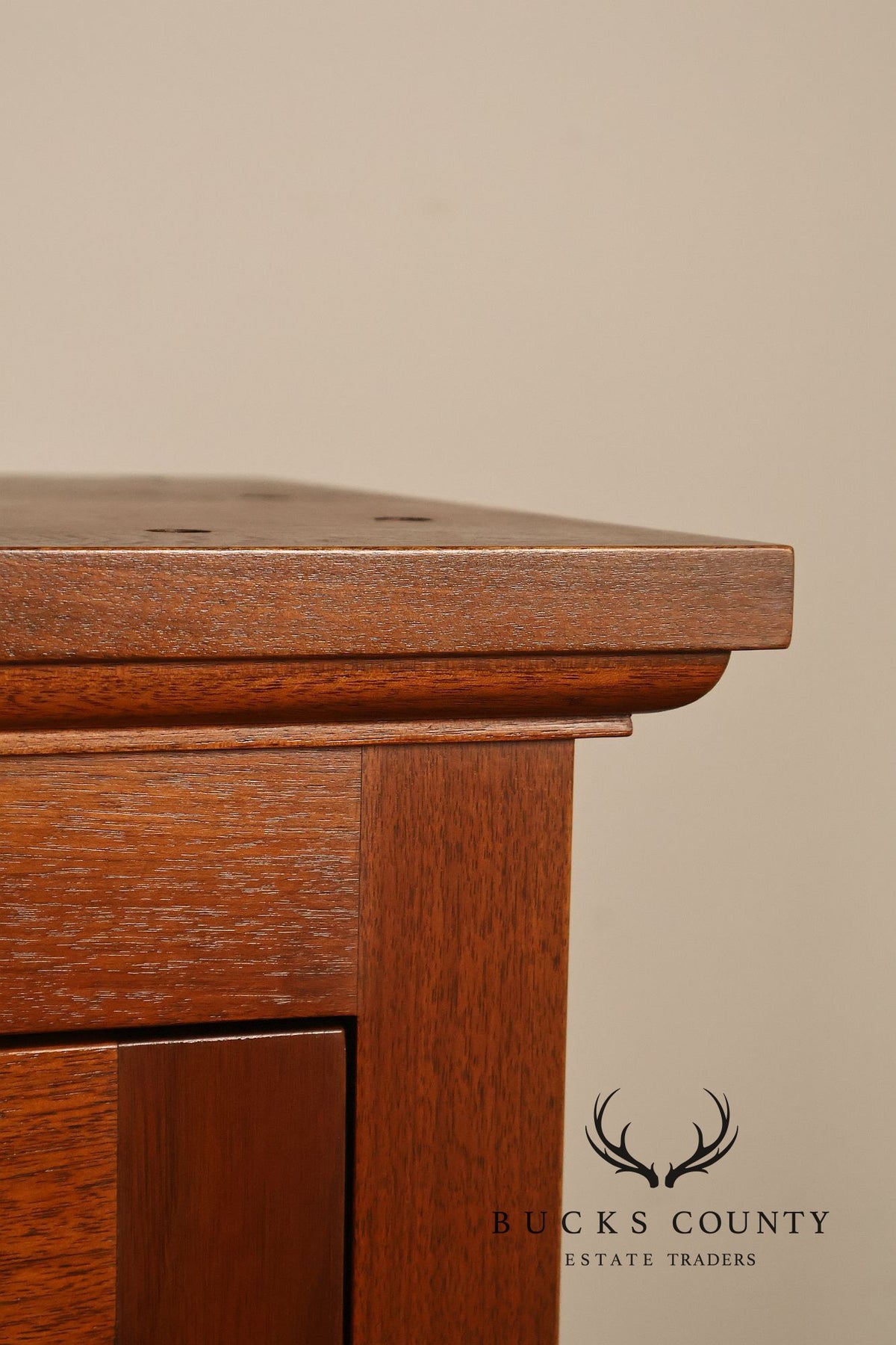 E.A. Clore Chippendale Style Bench Made Walnut Display Cabinet