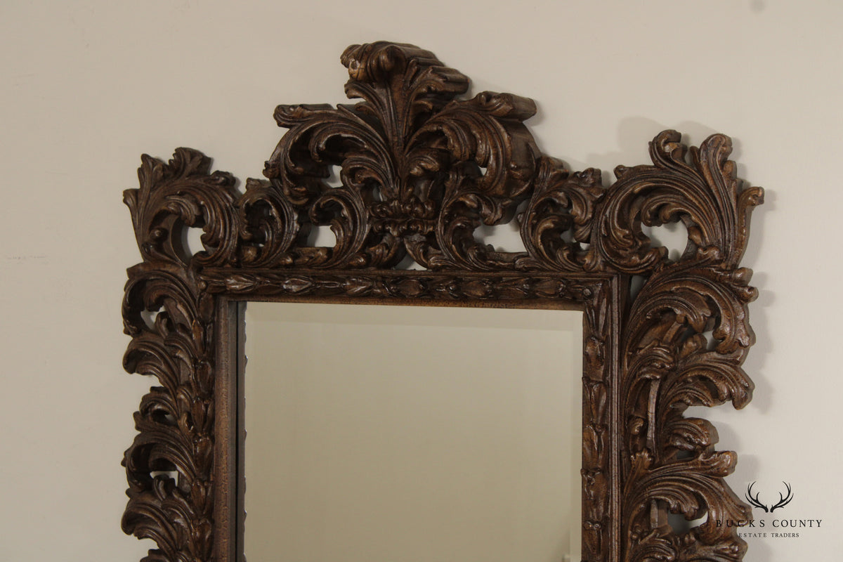 Timeless Reflections Rococo Style Carved Wall Mirror