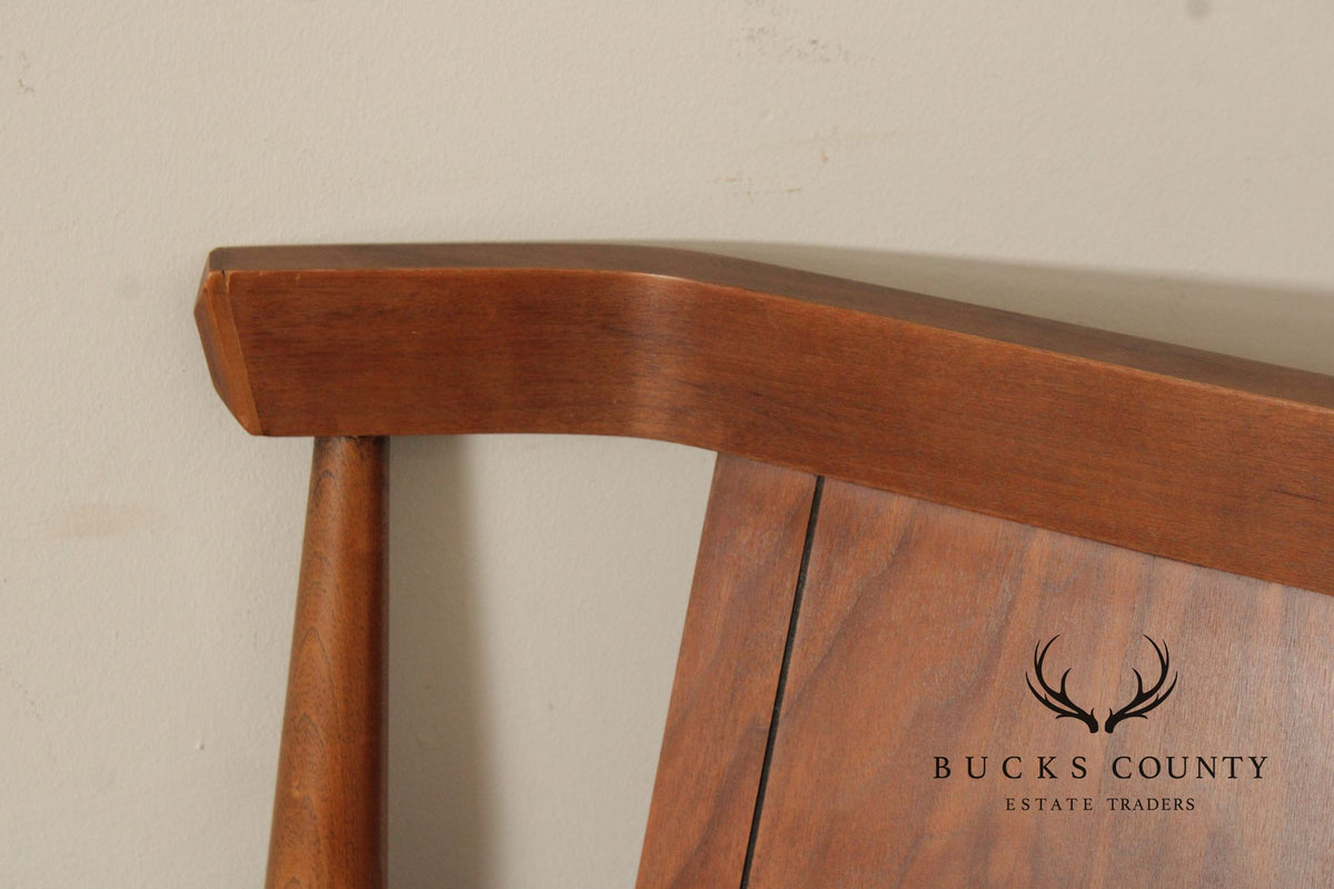 Mid Century Modern Walnut Full Size Headboard