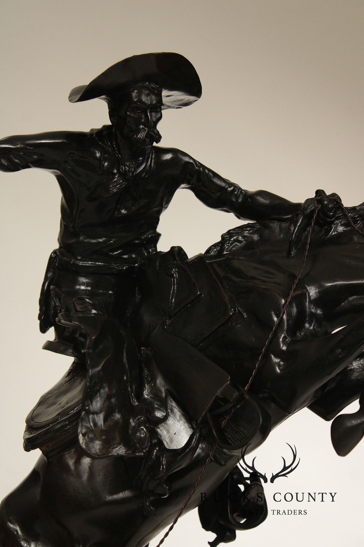 Frederic Remington Bronze Statue, 'Bronco Buster'