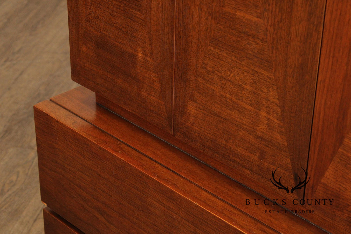American Of Martinsville Mid Century Modern Walnut Gentleman's Chest