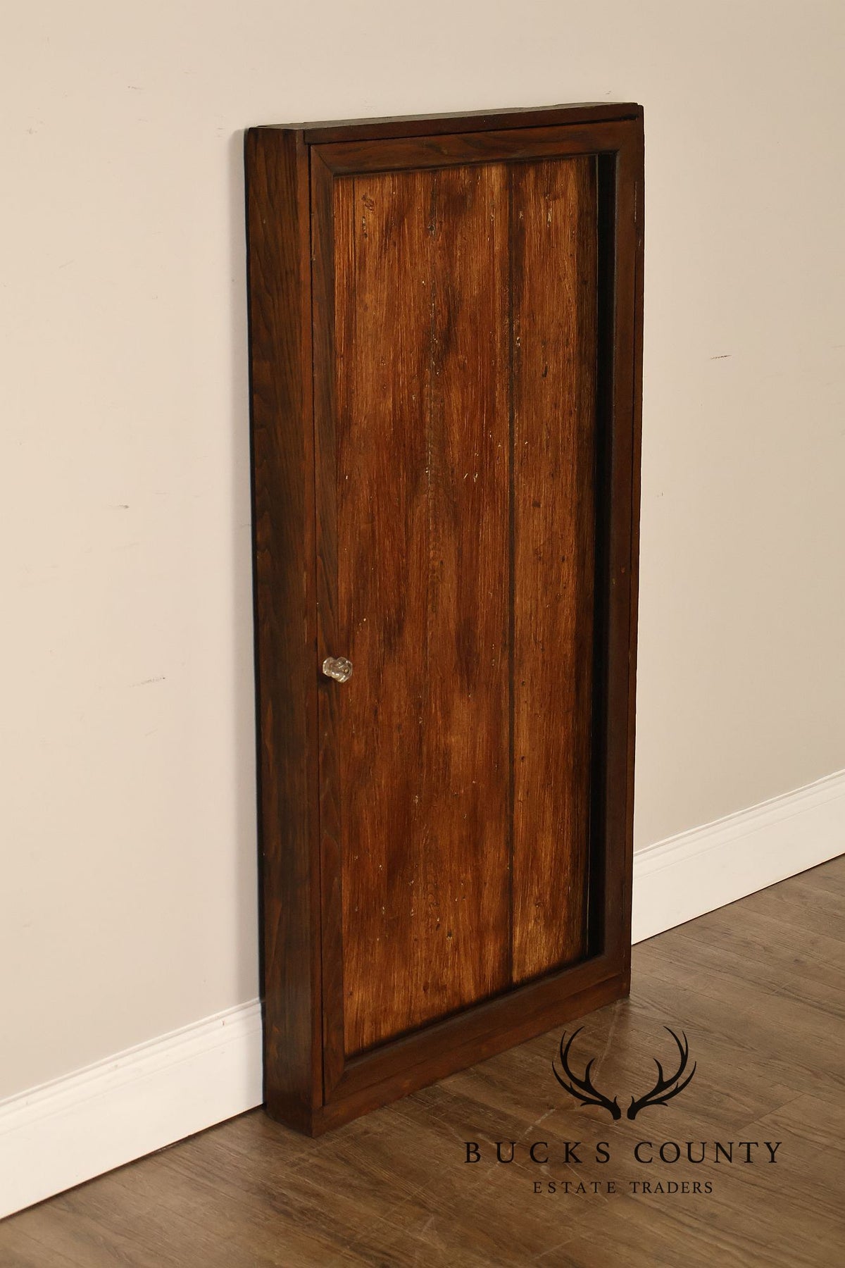 Antique Oak Shadowbox Display Case
