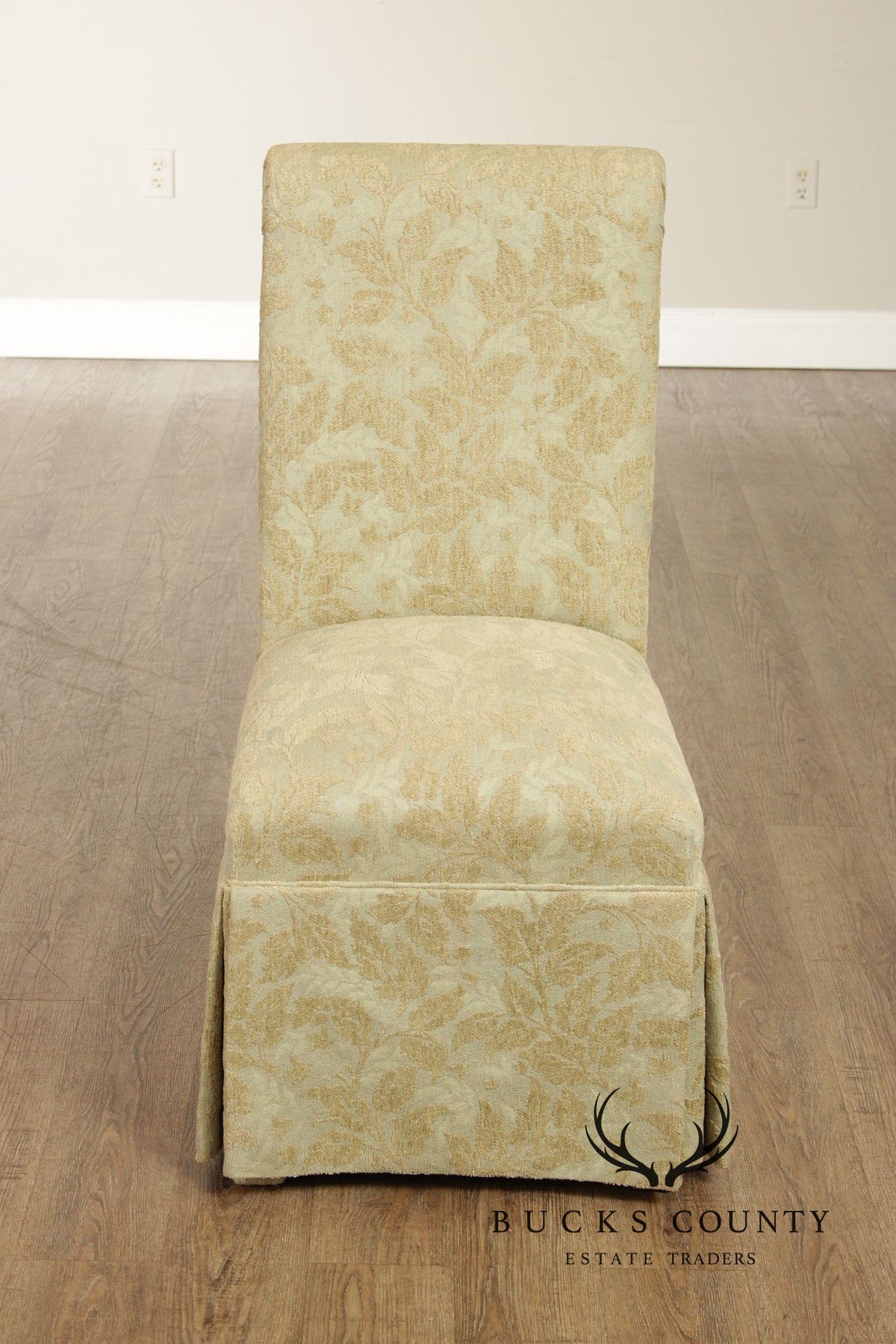 Pair of Upholstered Slipper Dining Side Chairs