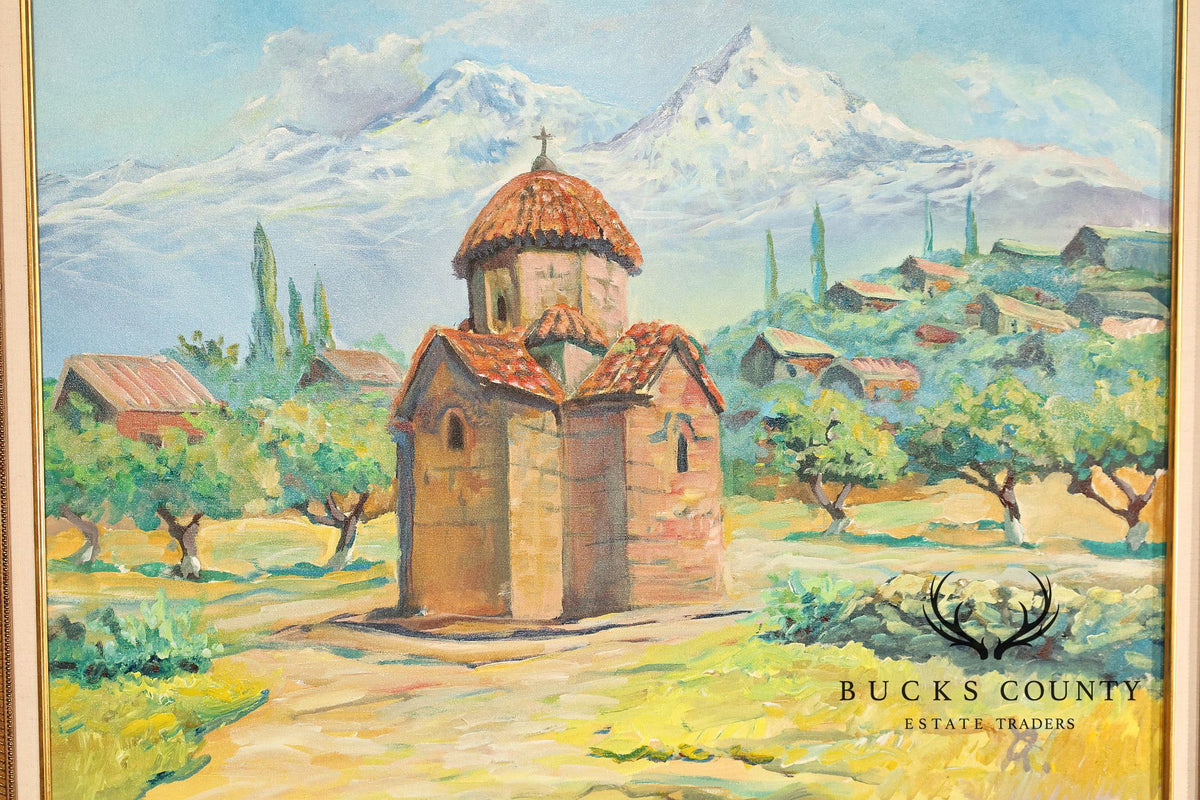 Suren Nersisyan Landscape Painting, 'Karmravor'