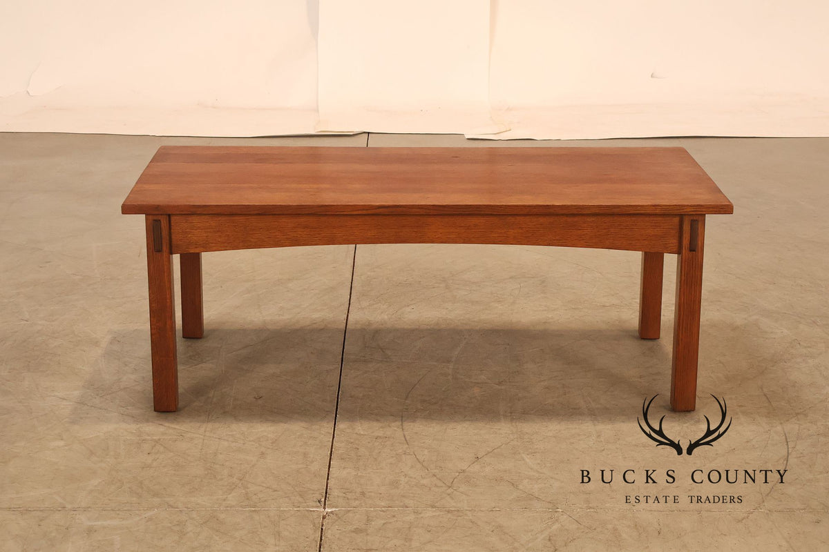 Stickley Mission Collection Oak Cocktail Table