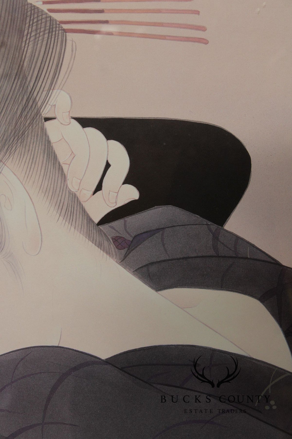 Vintage Framed Print of a Japanese Woman