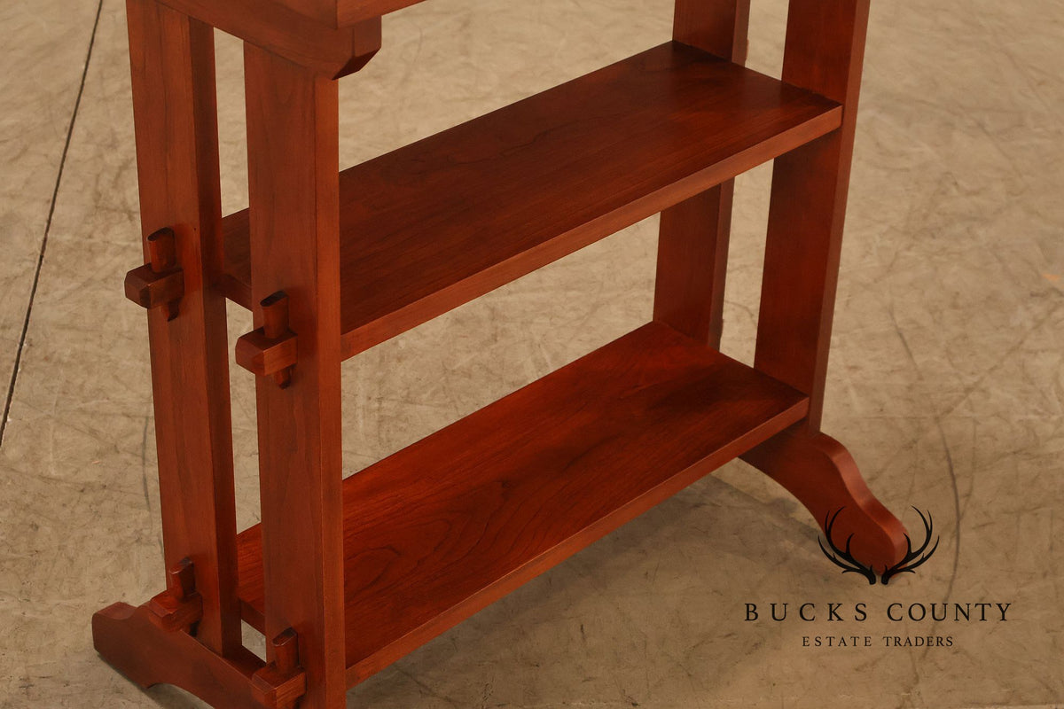 Stickley Mission Collection Pair of Cherry Roycroft Little Journeys Tables