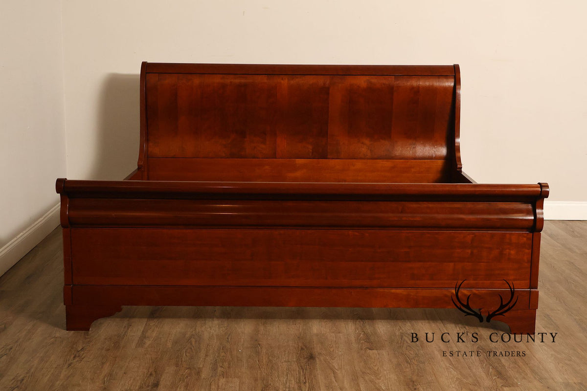 Grange French Louis Phillipe King Size Cherry Sleigh Bed Frame