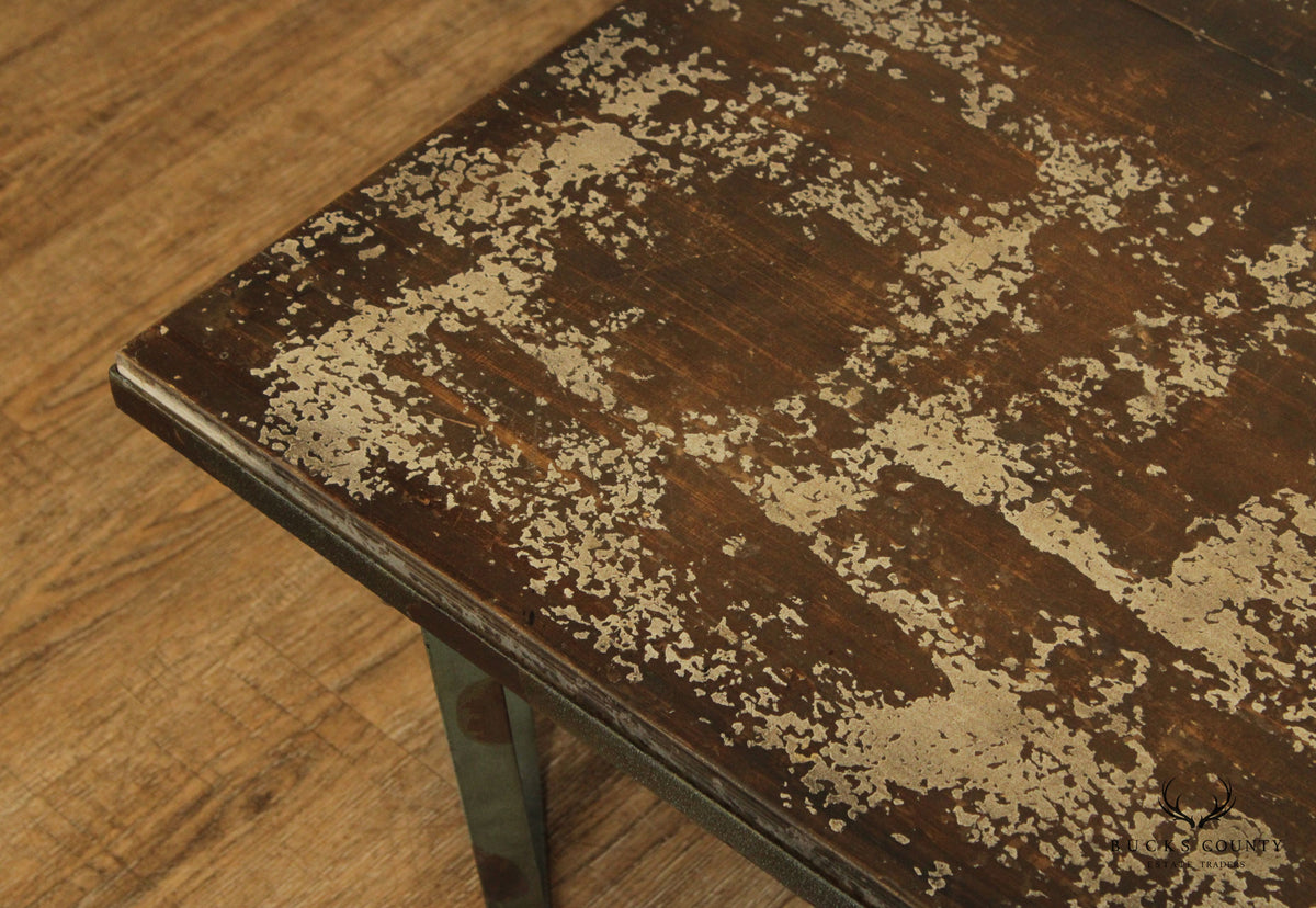 Industrial Style Reclaimed Wood Coffee Table