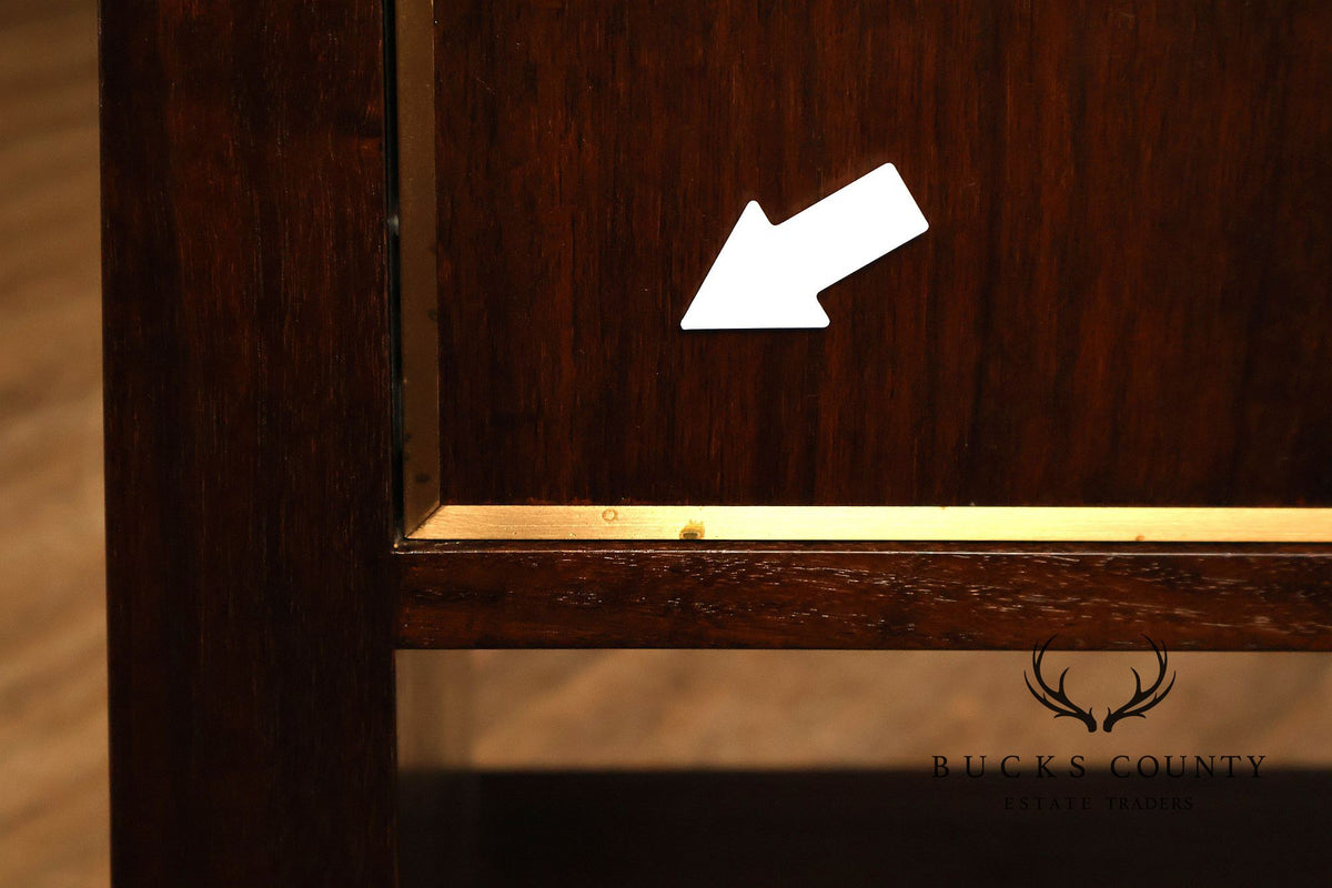 Classic Modern Pair Of Single Drawer Nightstands