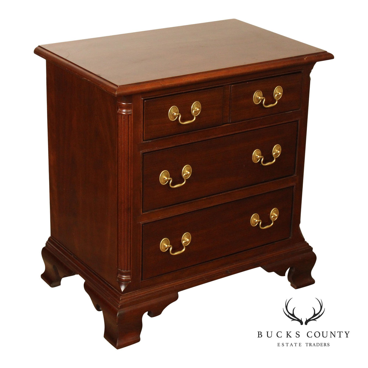 Stickley Chippendale Style Mahogany Nightstand