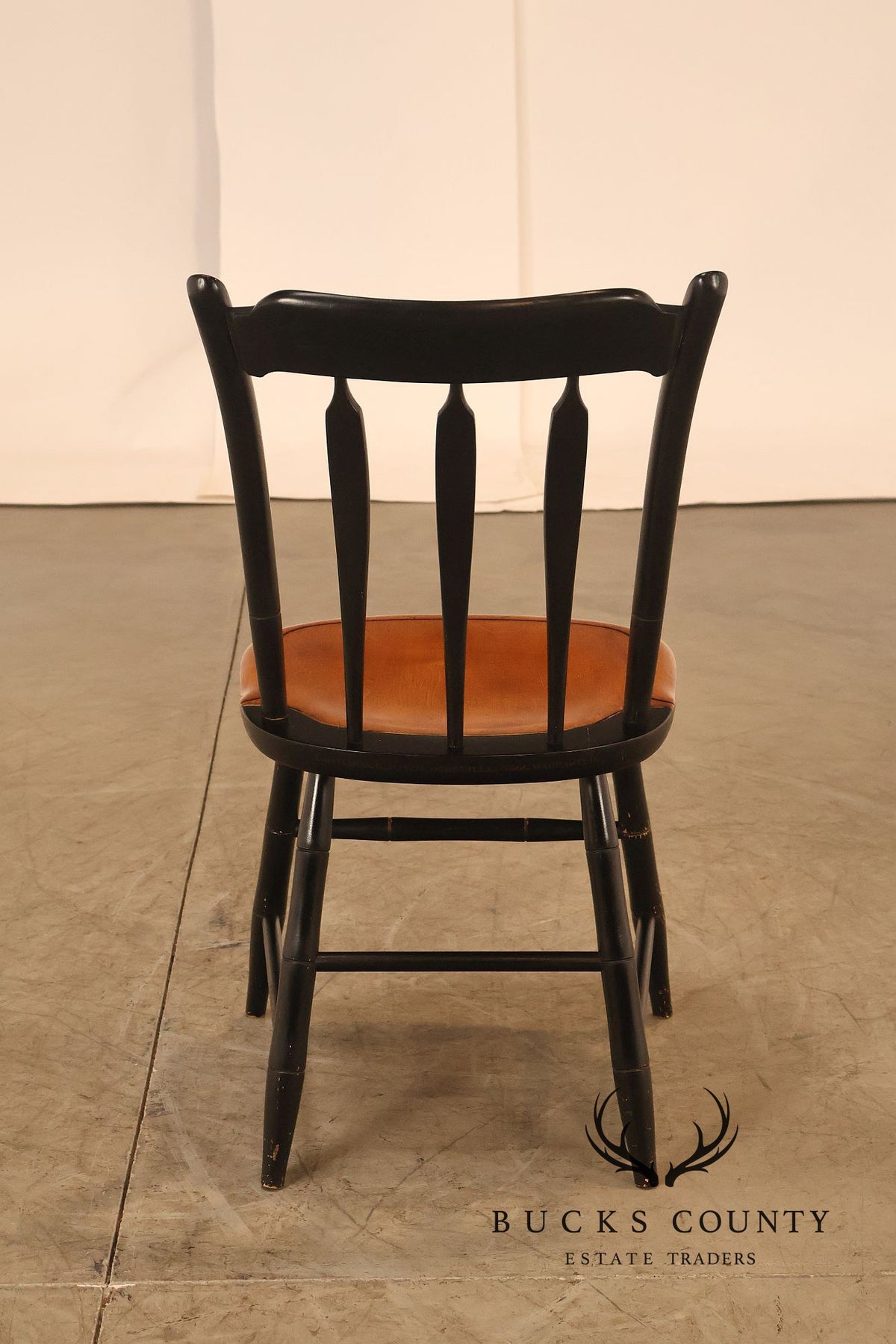 L. Hitchcock Pair of Paint Decorated Side Chairs