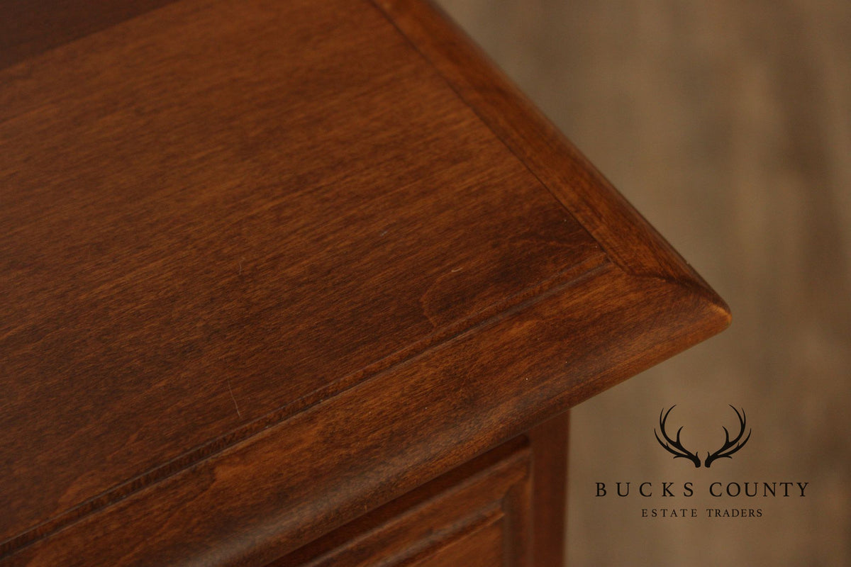 Ethan Allen Chippendale Style Maple Executive Writing Desk