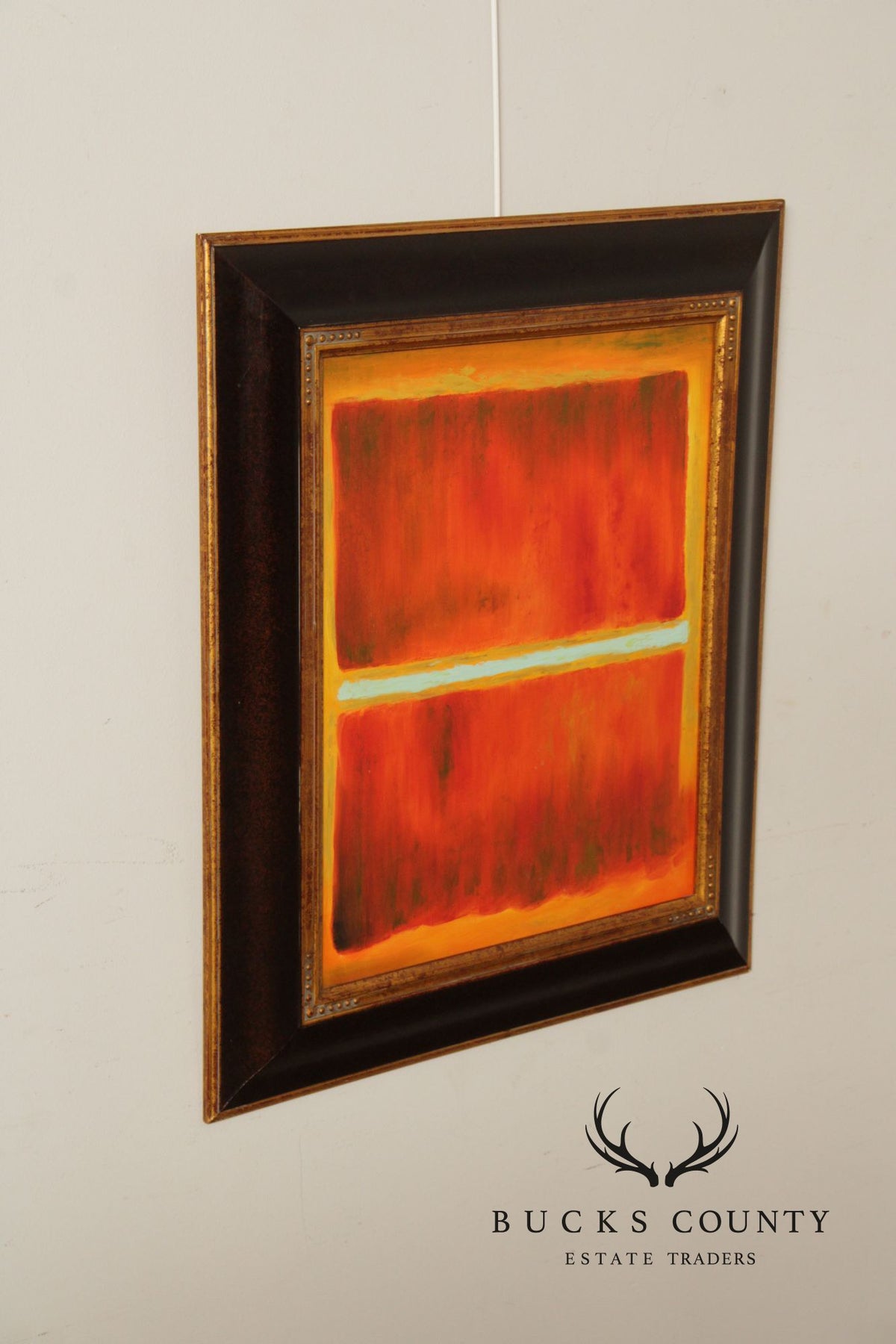 Abstract Expressionism Framed Color Block Painting