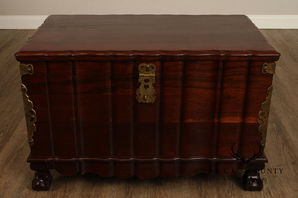 Colonial Style Hardwood And Cedar Trousseau Chest