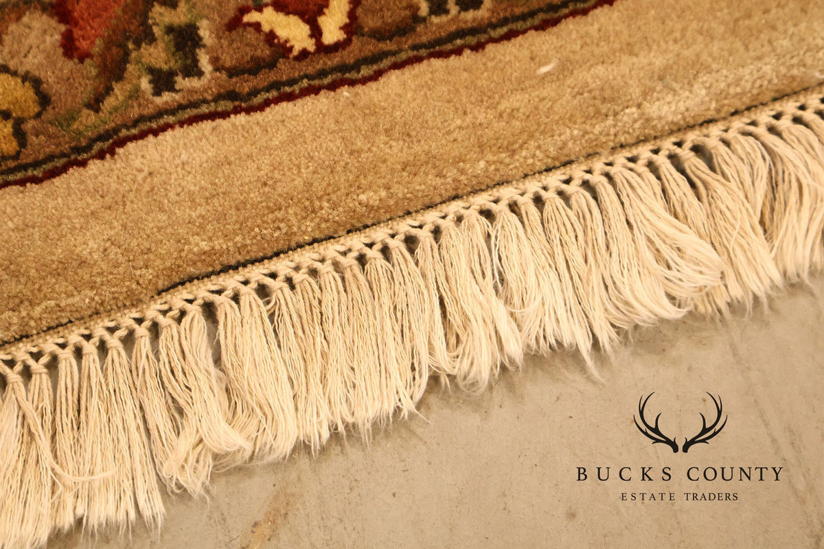 Persian Style Floral Wool Area Rug 12 inch x 15 inch 10 inch