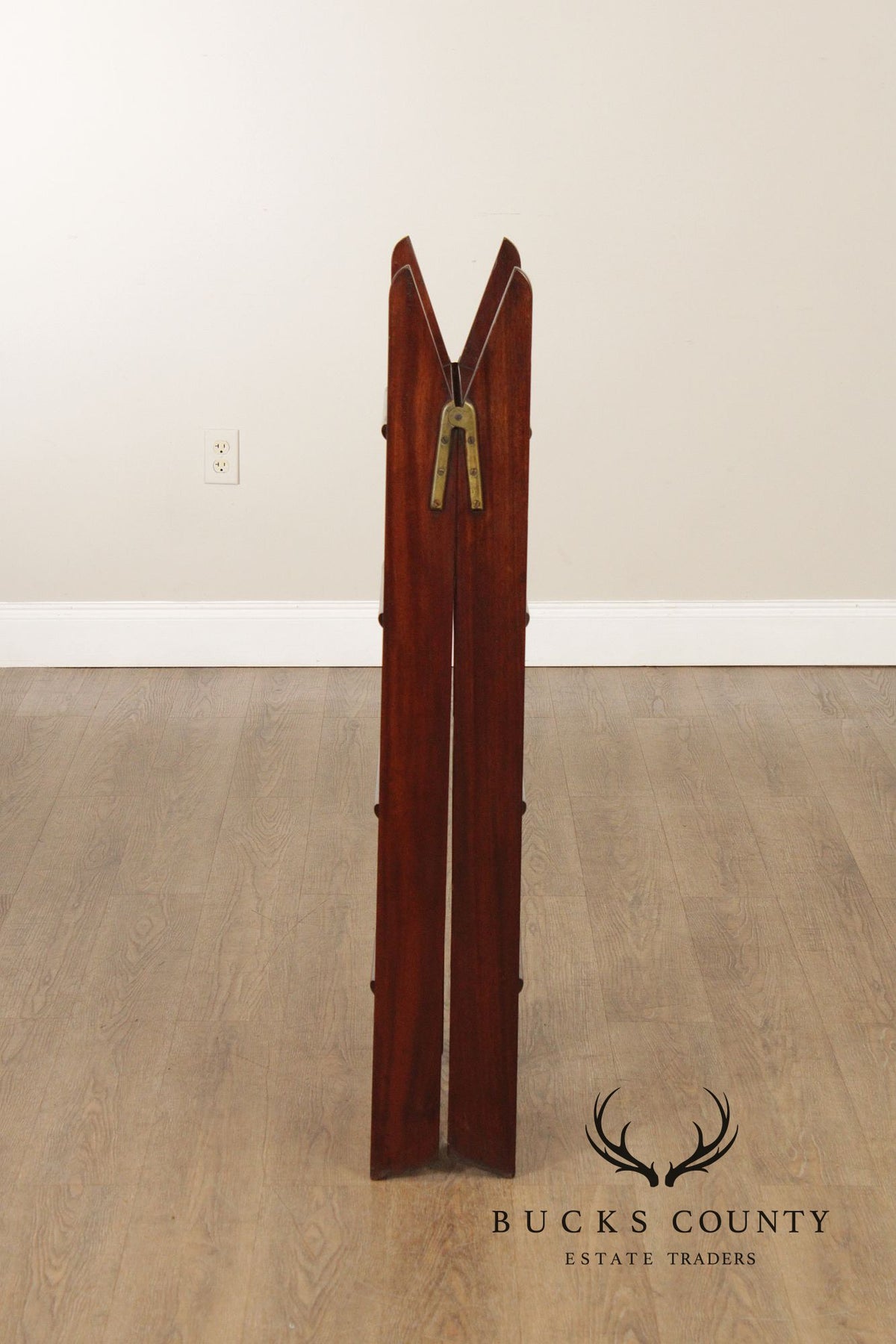 English Mahogany Library Ladder