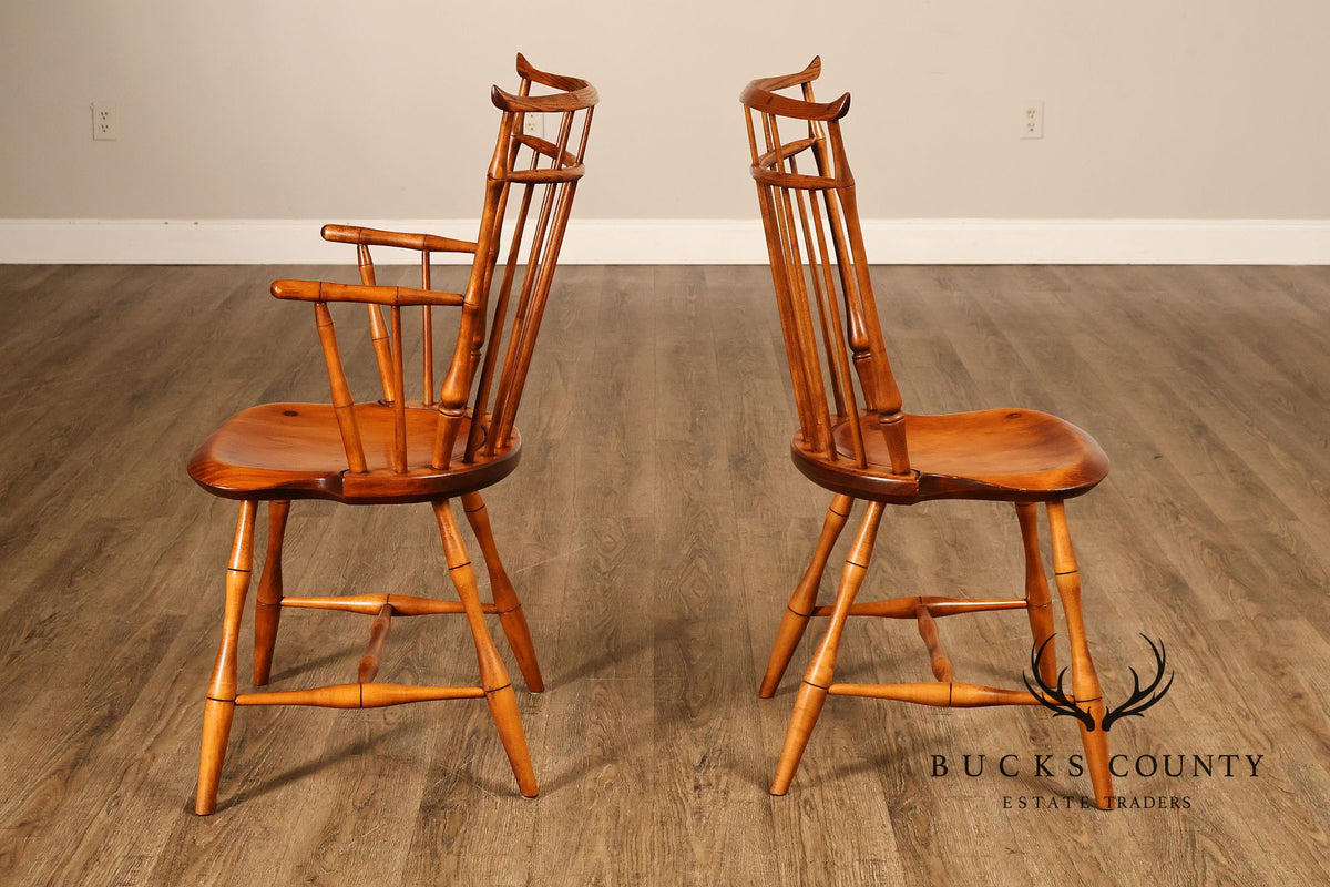 D.R. Dimes Set of Eight Bird Cage Dining Chairs
