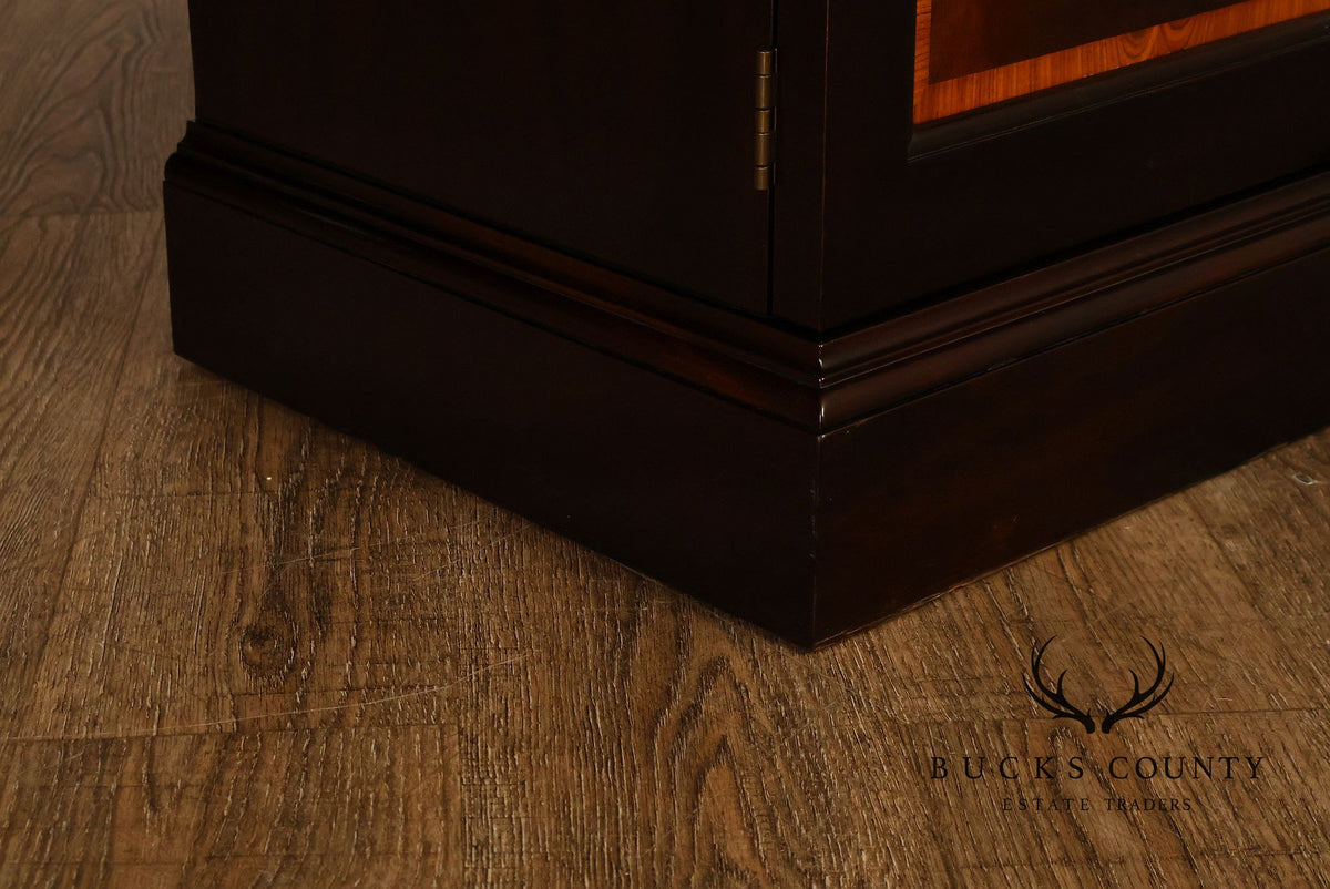 Stickley Georgian Style Mahogany Breakfront China Cabinet