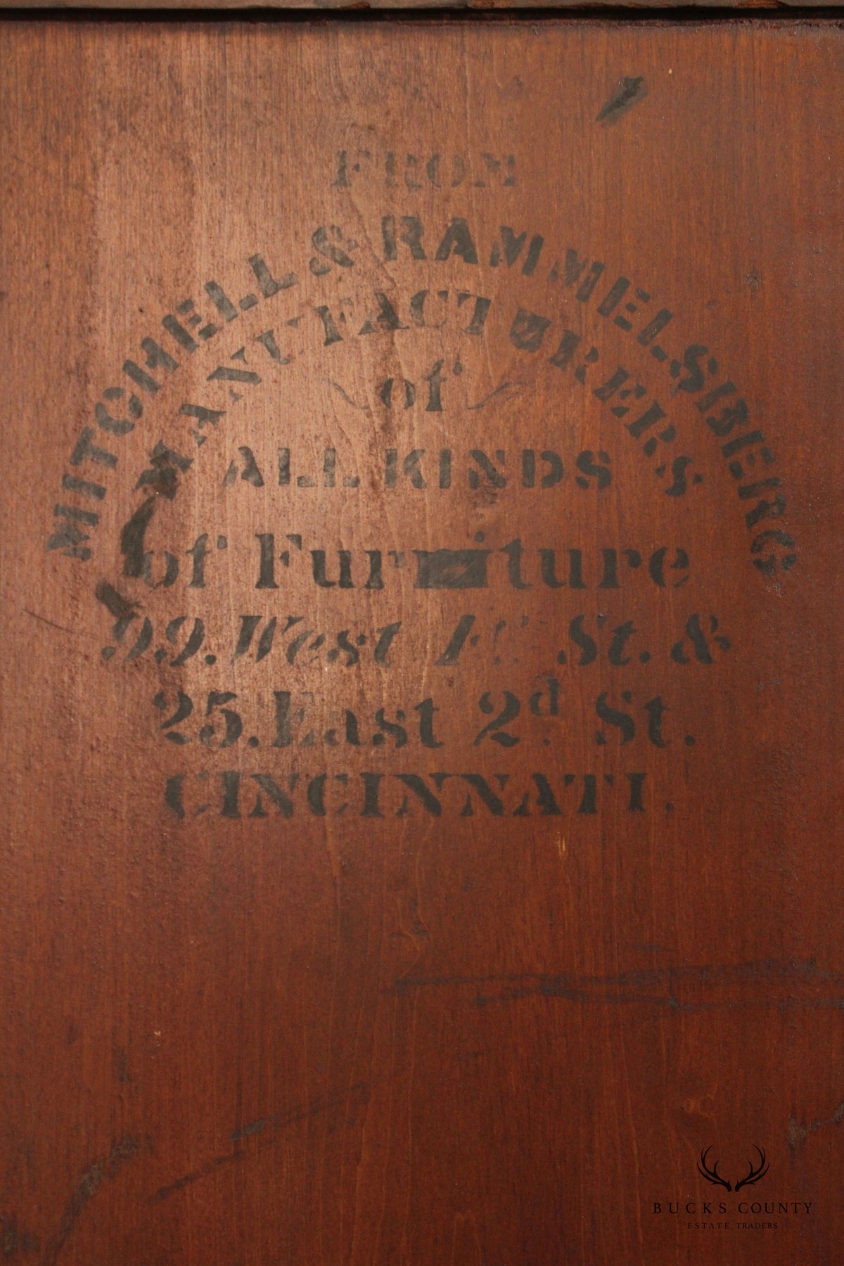 Mitchell & Rammelsberg Antique Victorian Carved Mahogany Corner Cabinet