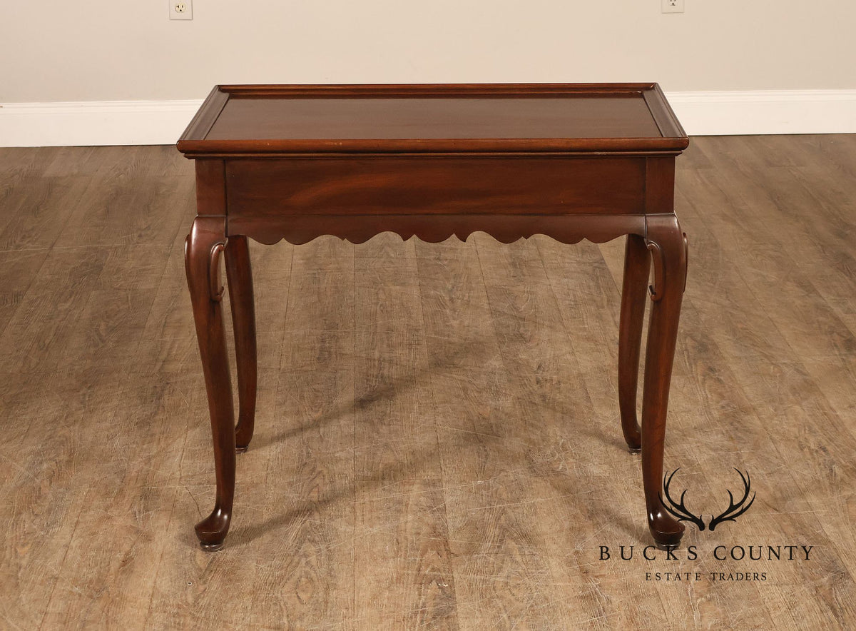 Ethan Allen Georgian Style Cherry Tea Table