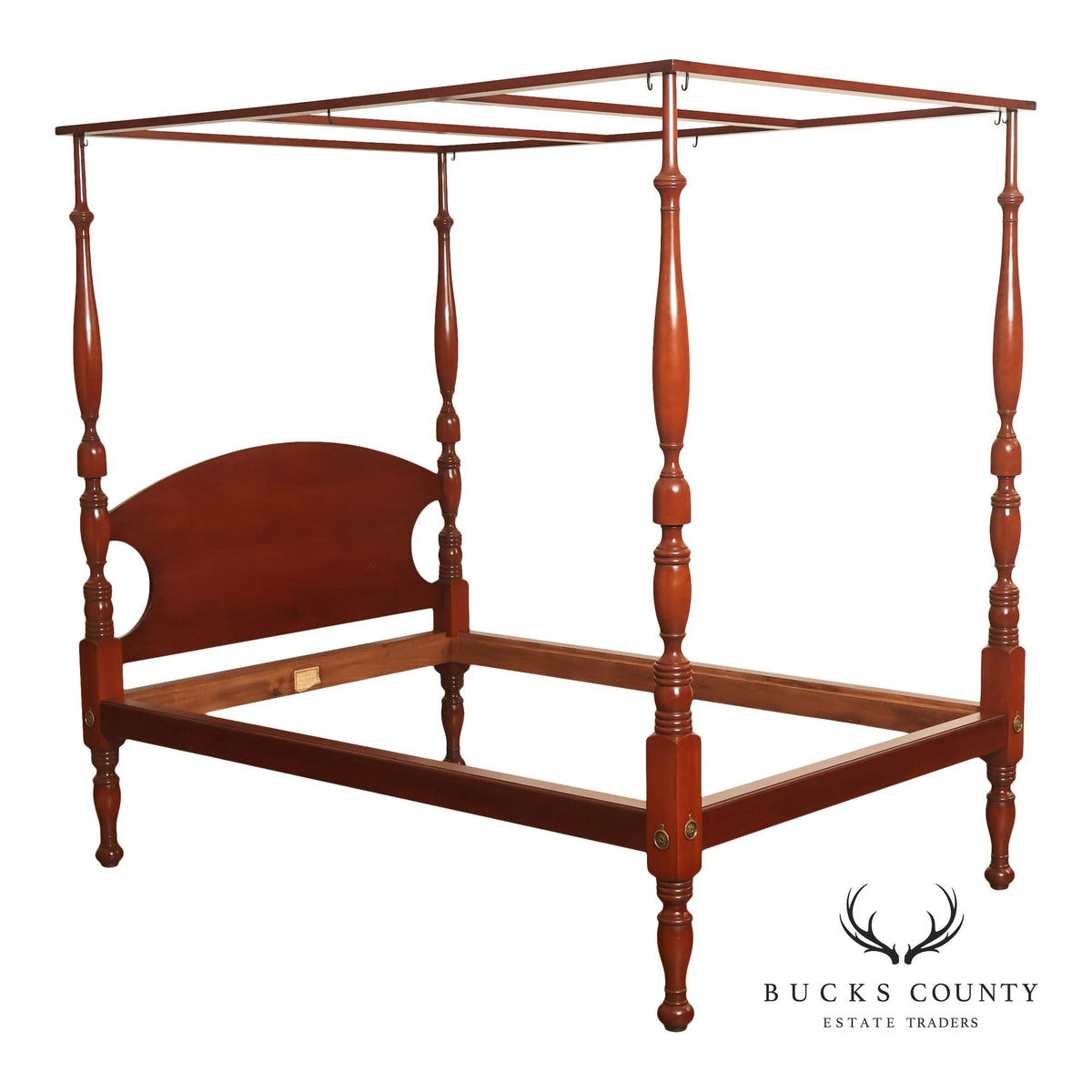 Andersen & Stauffer Sheraton Style Cherry Full Size Tall Post Canopy Bed