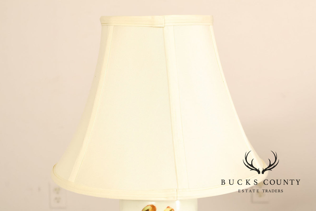 Hand Painted Floral Porcelain Table Lamp