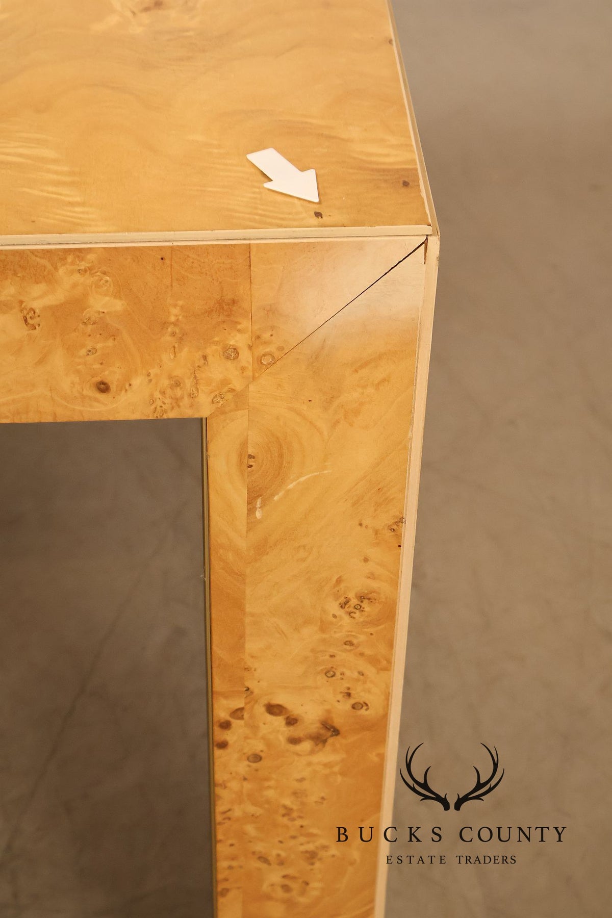 Thomasville Burl Wood Square Dining Table With 2 Leaves