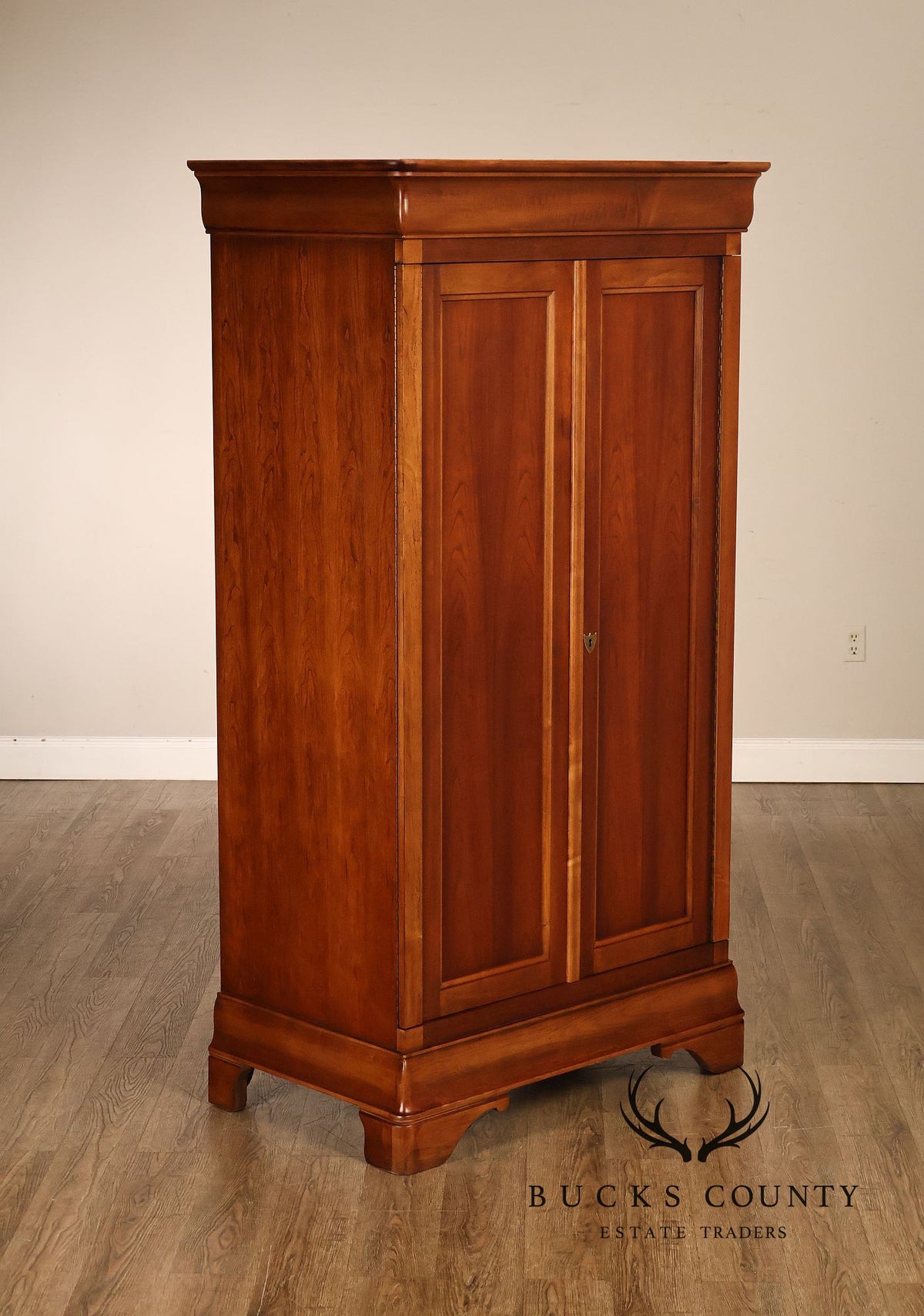 National Mt. Airy Cherry Two-Door Entertainment Armoire