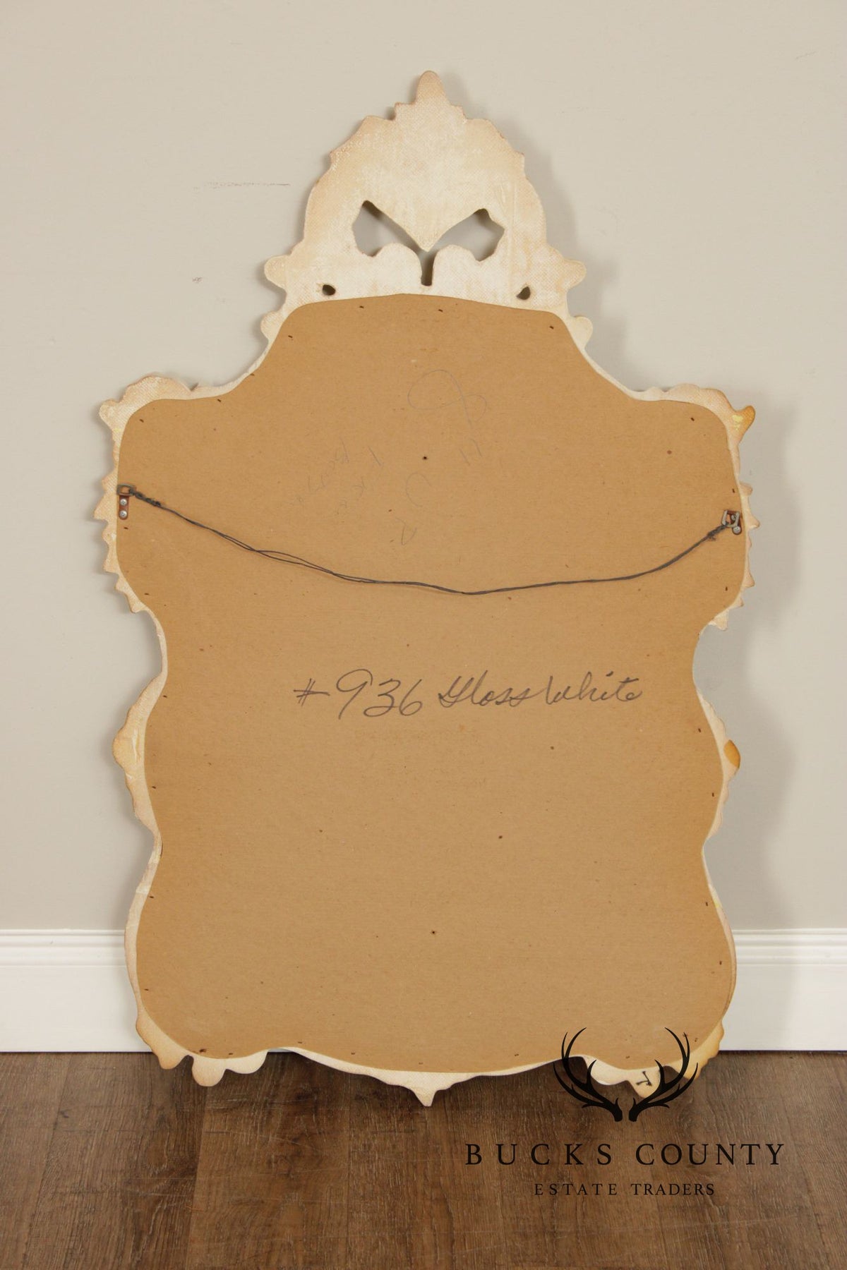 Rococo Style Cream Painted Wall Mirror