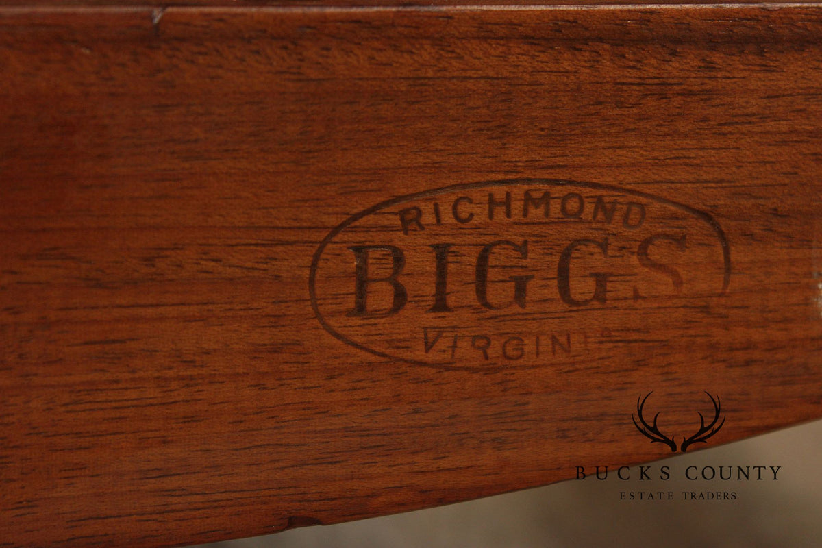 Biggs Furniture Empire Style Set of Eight Mahogany Dining Chairs