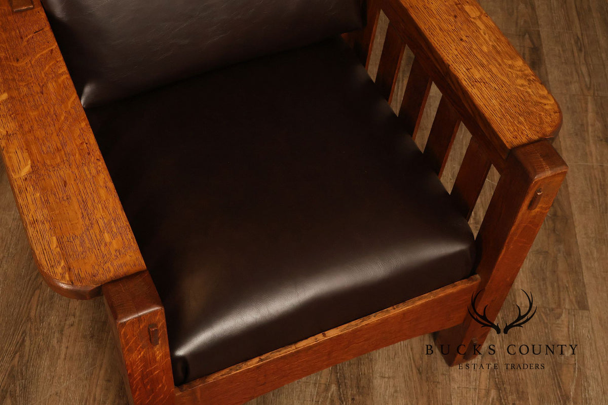 Antique Harden Arts & Crafts Oak Morris Chair