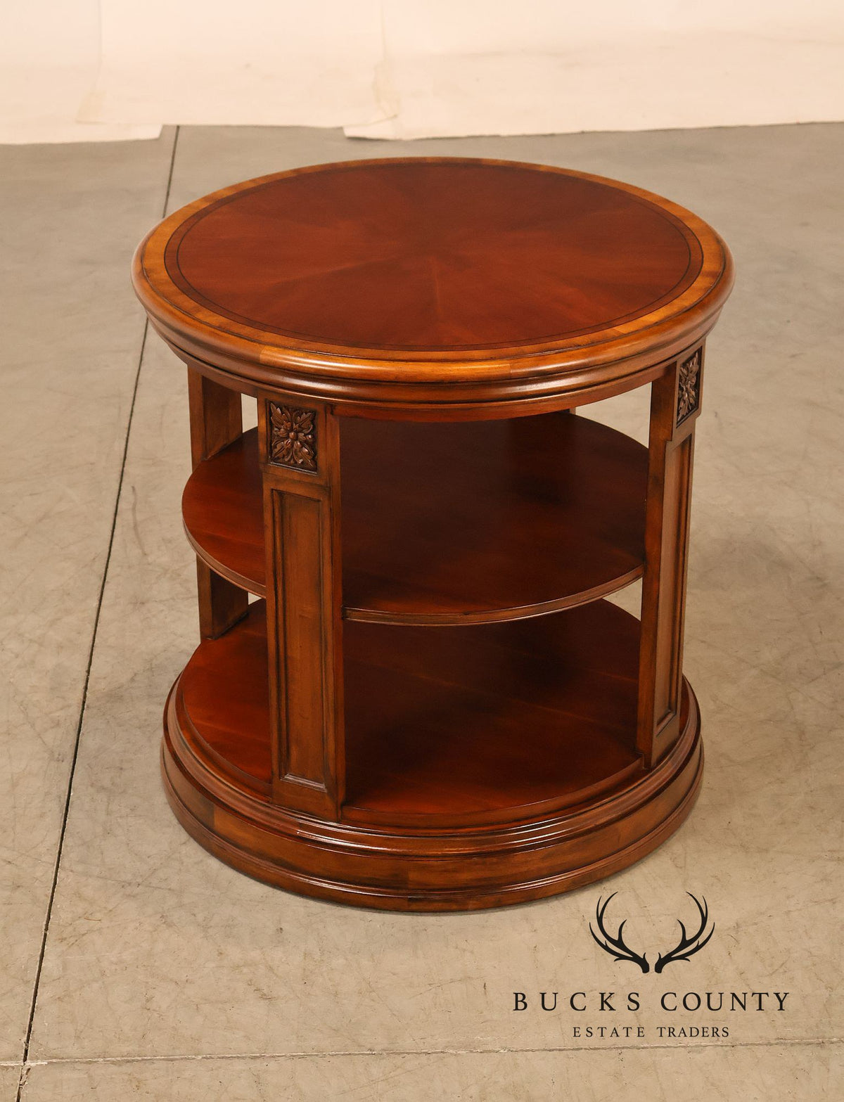 Ethan Allen Townhouse Collection Round Library Side Table