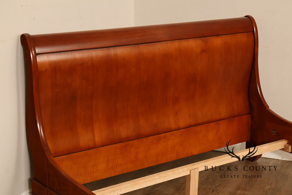 Grange Furniture French Louis Philippe Style Cherry Queen Sleigh Bed