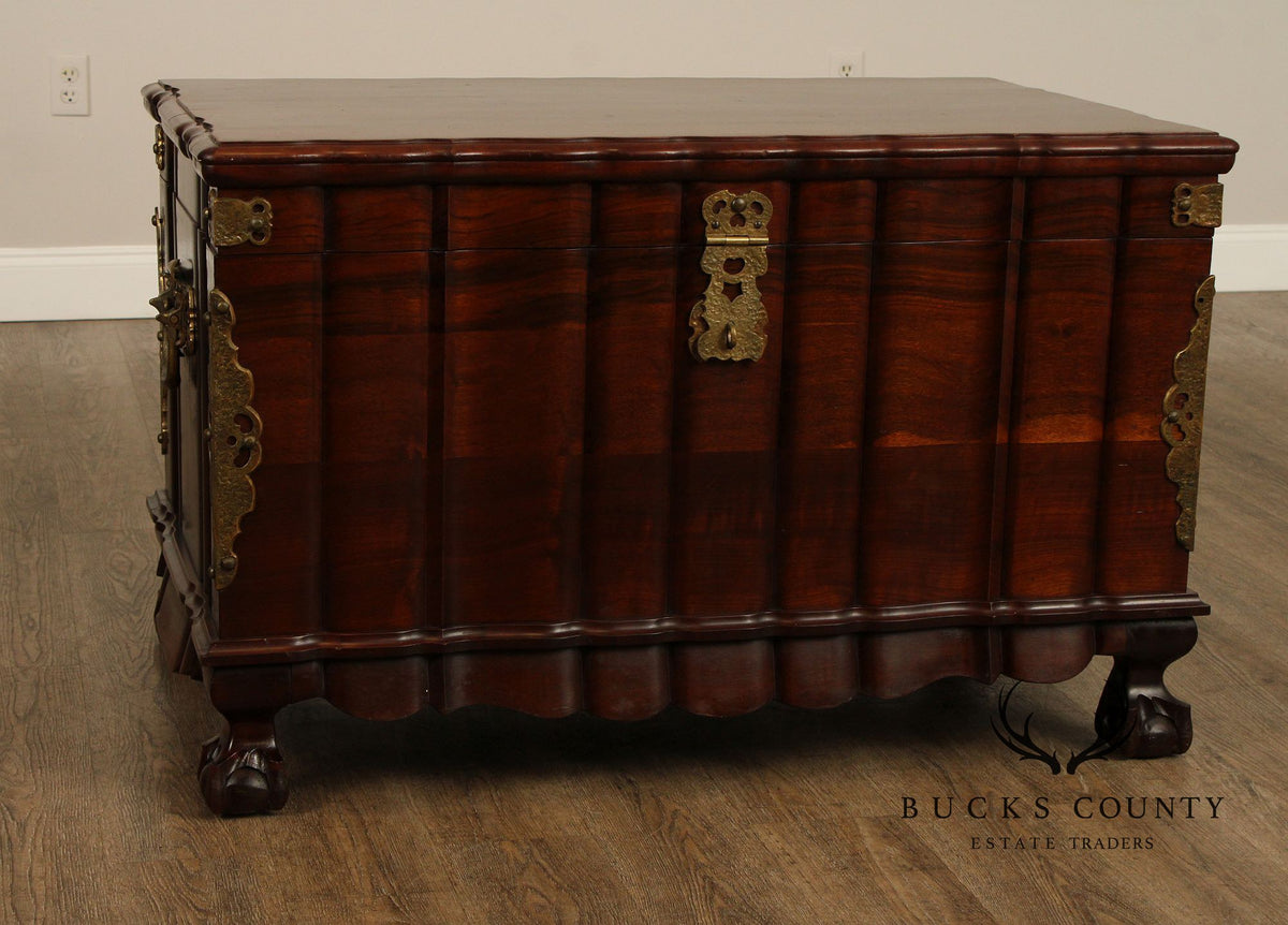 Colonial Style Hardwood And Cedar Trousseau Chest