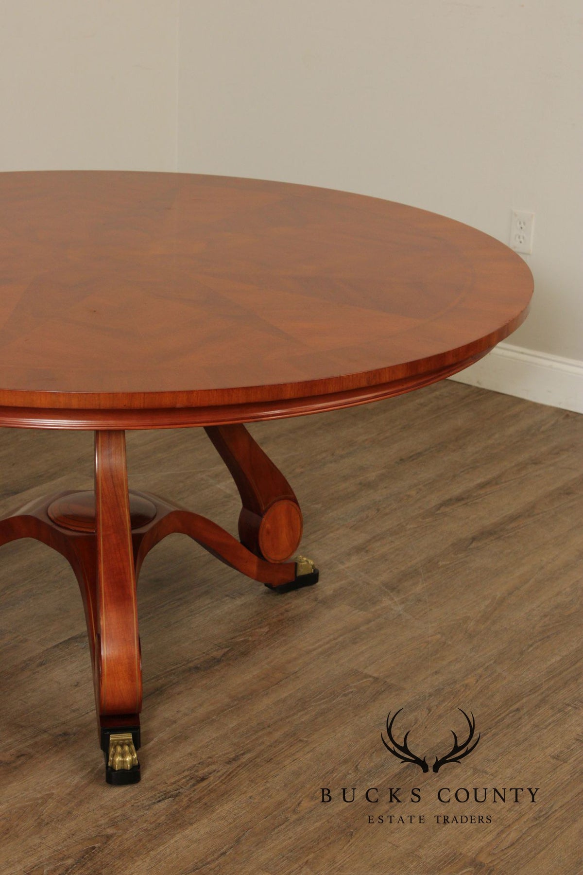 John Widdicomb Round Mahogany Dining Table Designed By Chad Womack