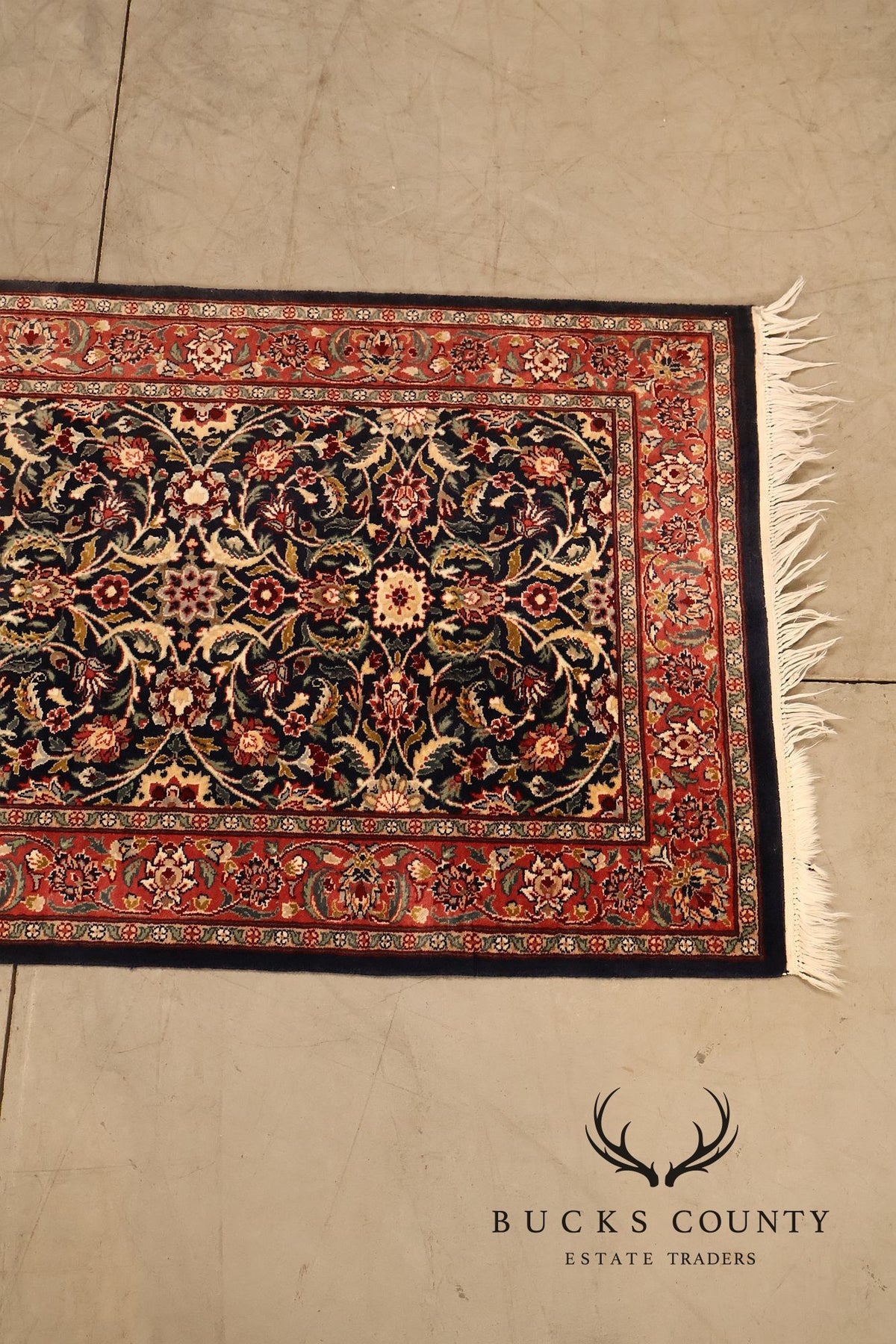 Persian Kashan Style Hand Tied Rug — 31" x 55"