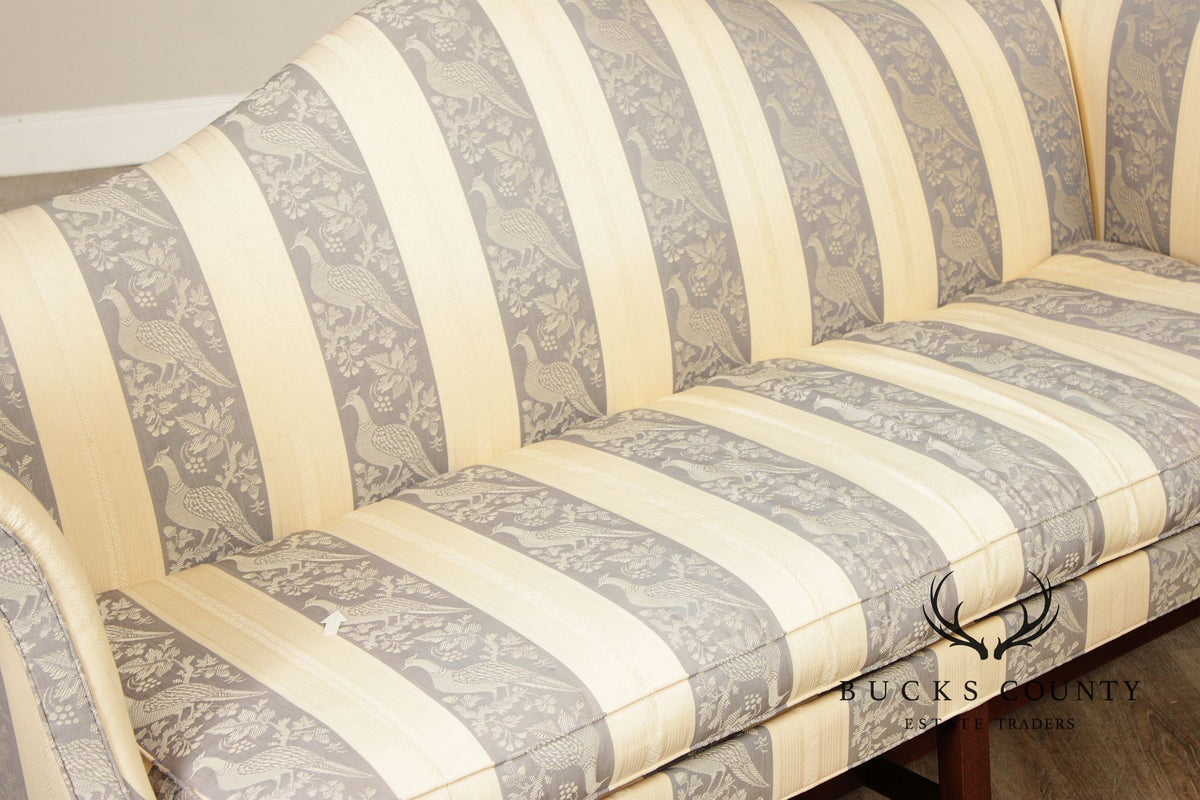 Kittinger Williamsburg Chippendale Style Mahogany Camelback Sofa