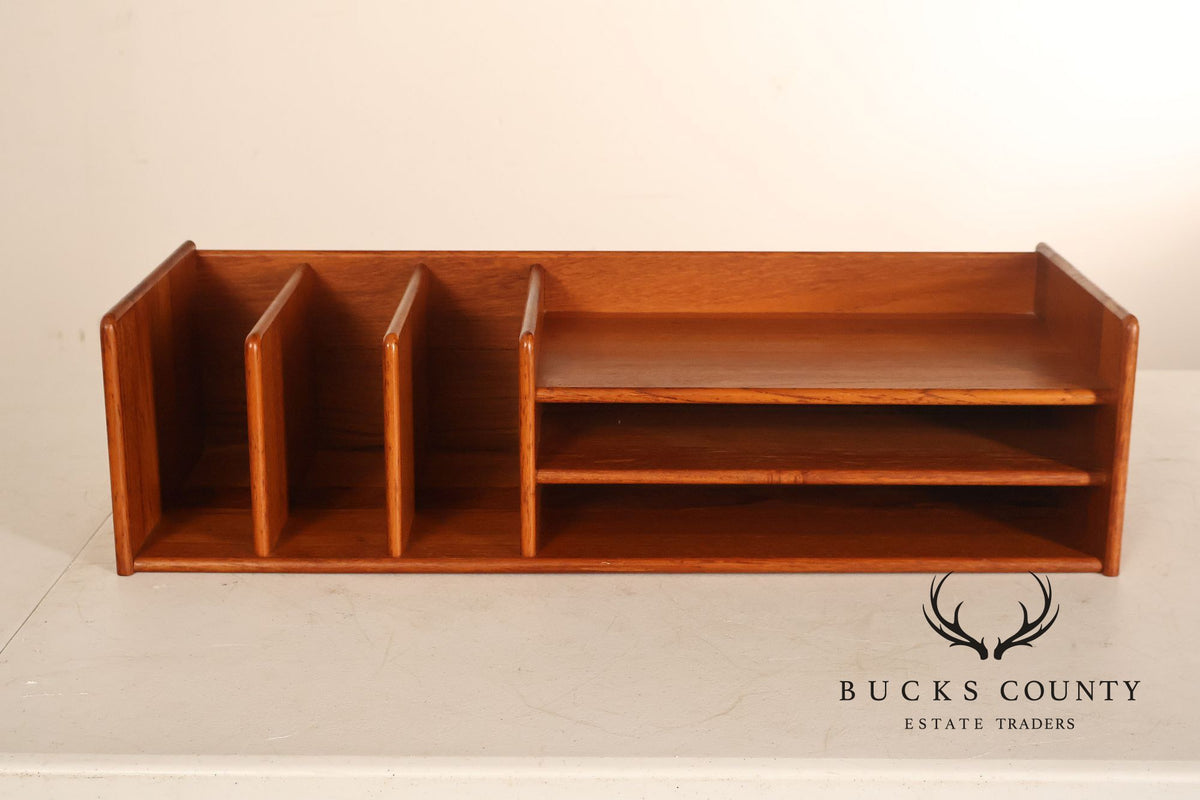 Nordisk Andels-Eksport Danish Modern Teak Desk Organizer