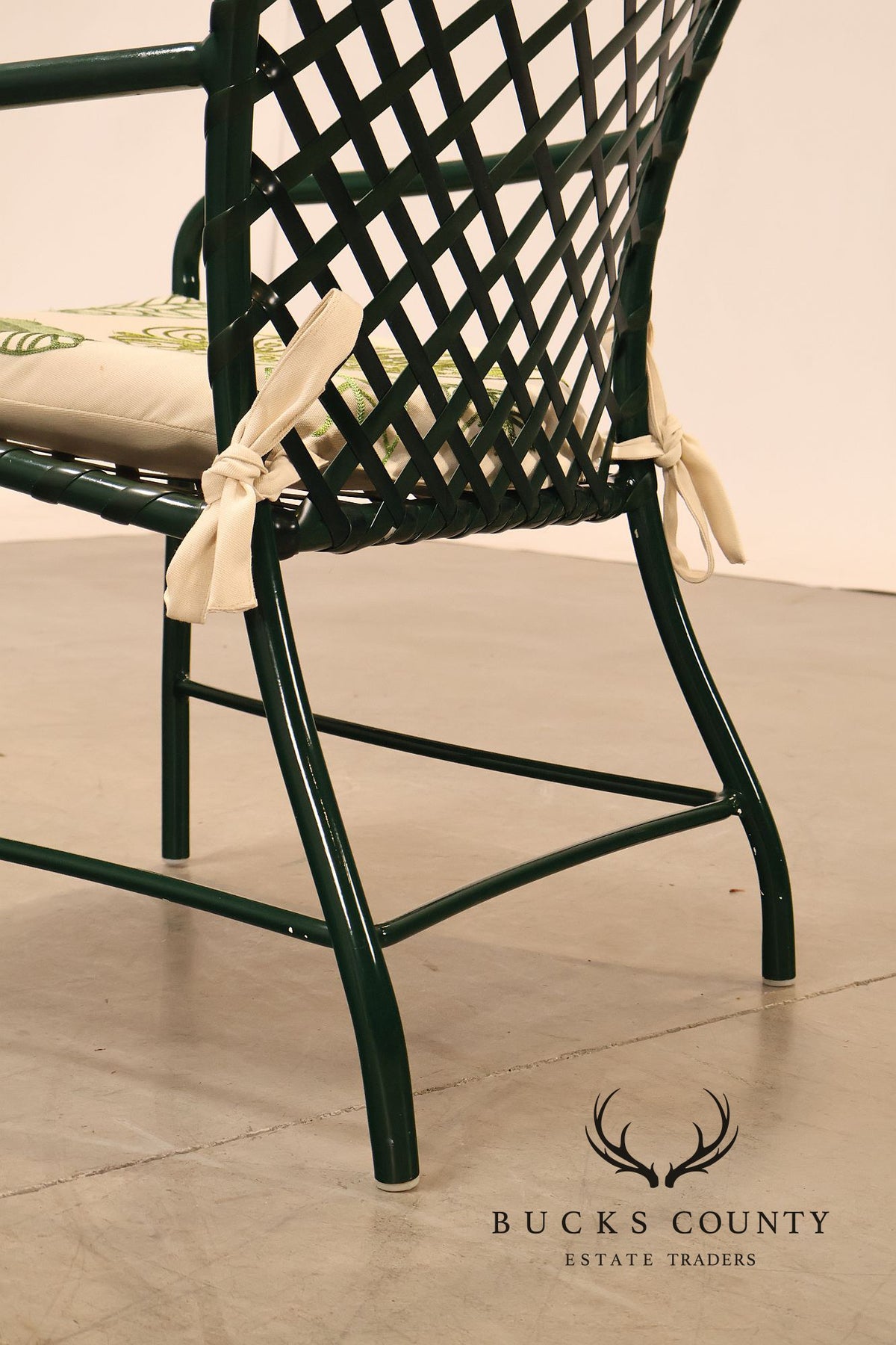 Brown Jordan Tamiami Hunter Green Patio Dining Table And 6 Chairs Set