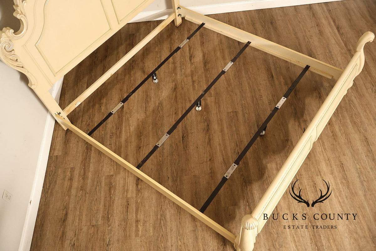 Rococo Style Painted King Size Bedframe