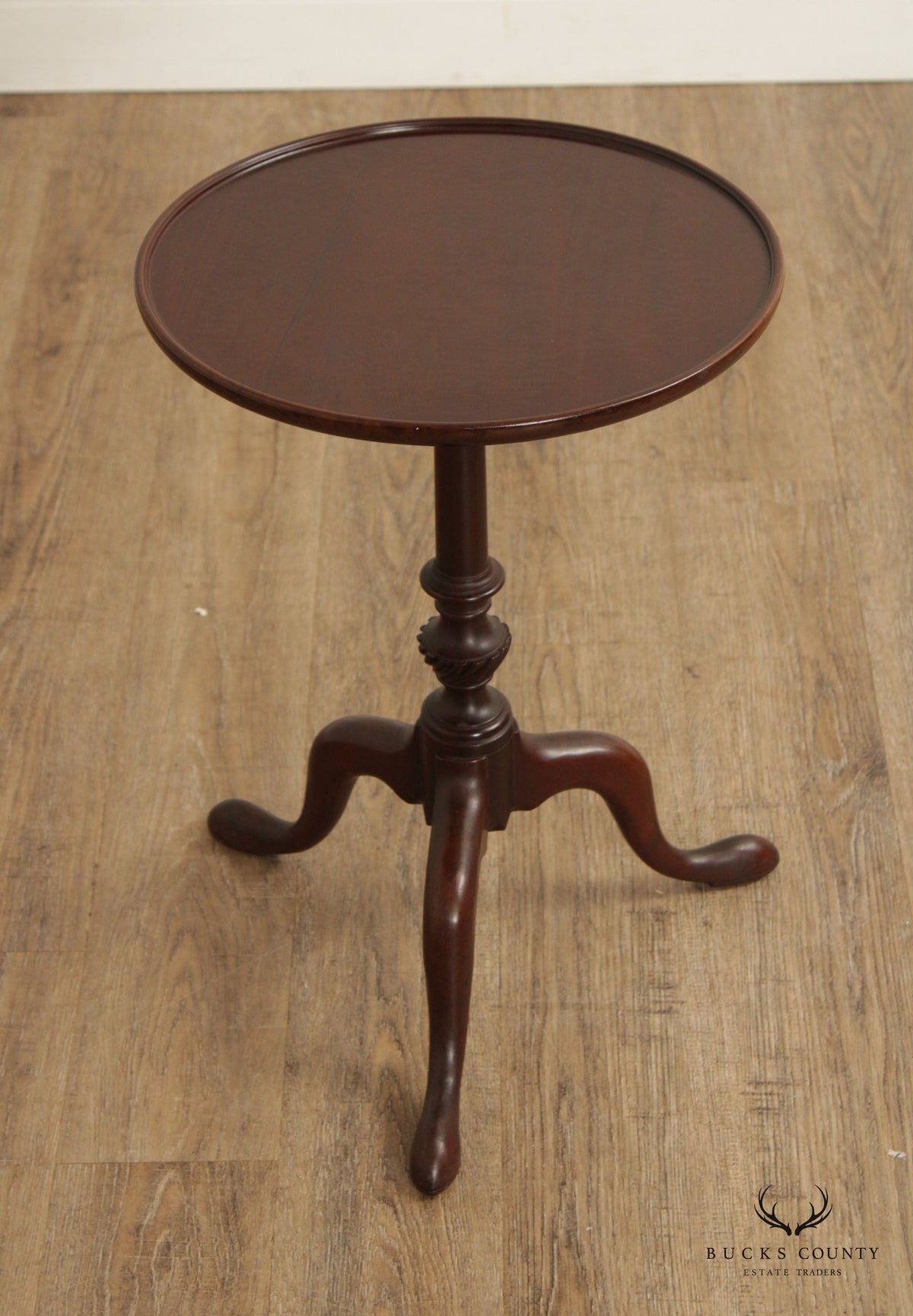 Kittinger Historic Newport Georgian Style Mahogany Round Mahogany Drinks Side Table