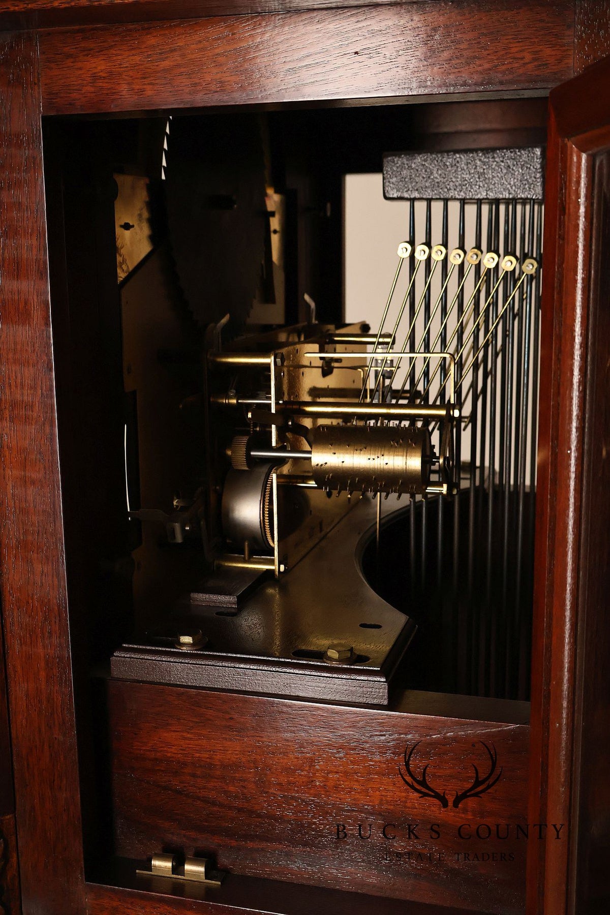 Sligh Mahogany Inlaid Grandfather Clock