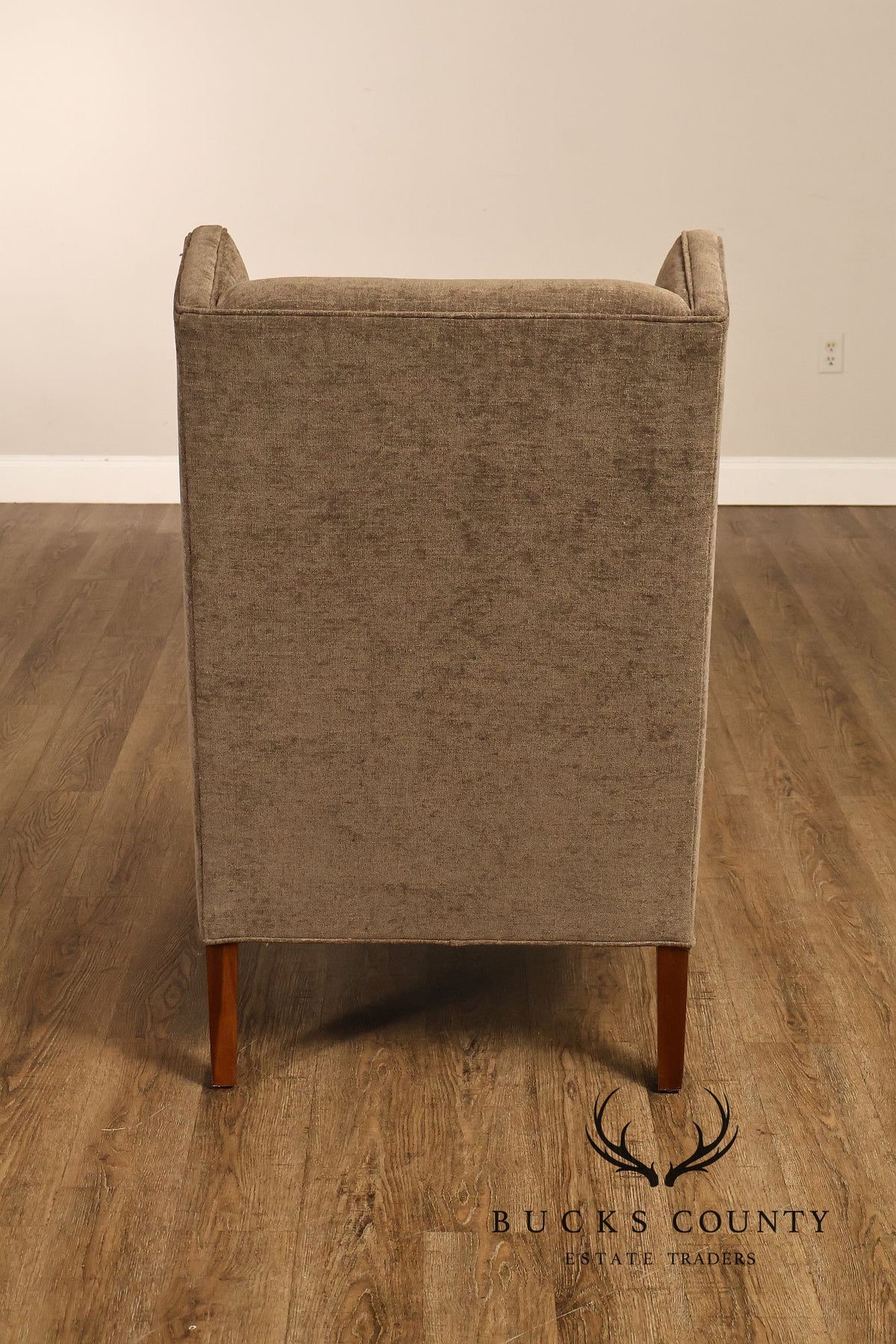 Hickory White Transitional Style Pair of High Back Wing Chairs