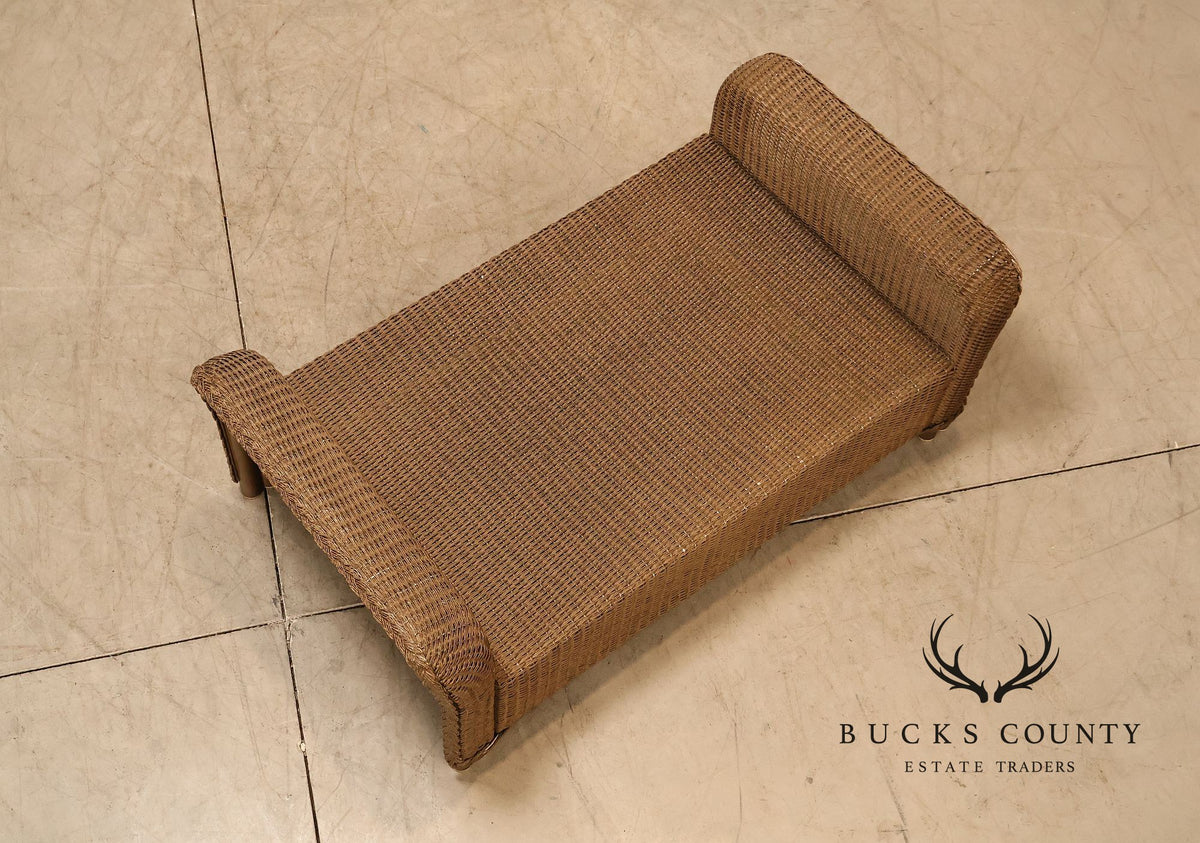 Lloyd Flanders 'Reflections' Outdoor Wicker Ottoman
