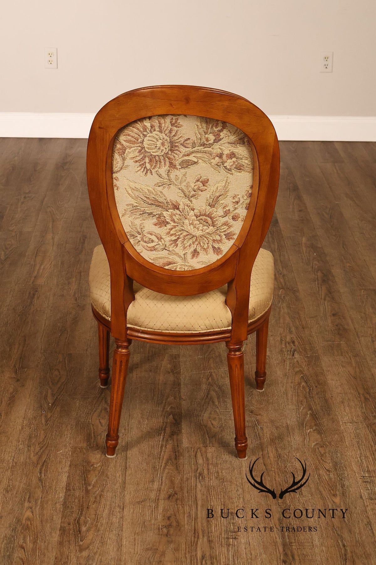 Stickley Louis XVI Directore Style Set Of Six Cherry Dining Chairs