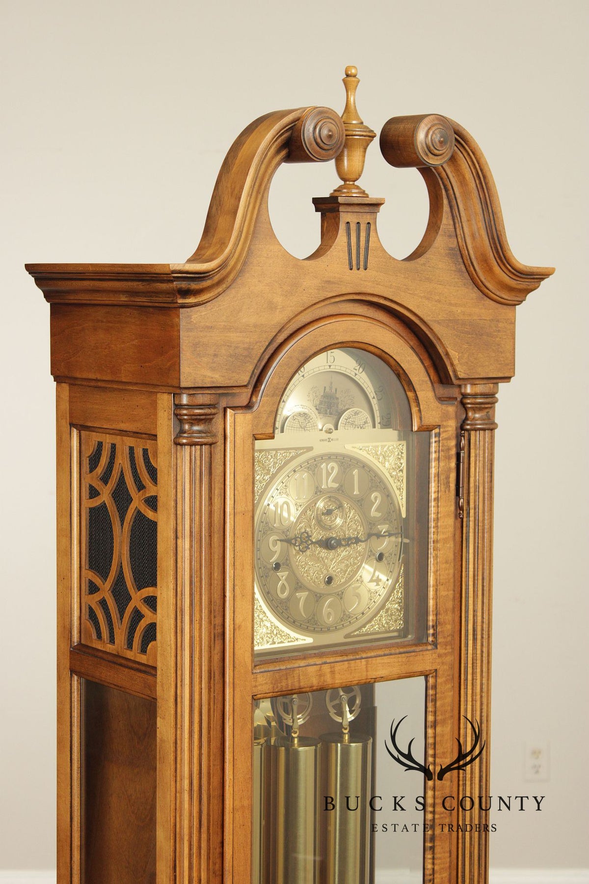 Howard Miller Georgian Style Walnut Grandfather Clock